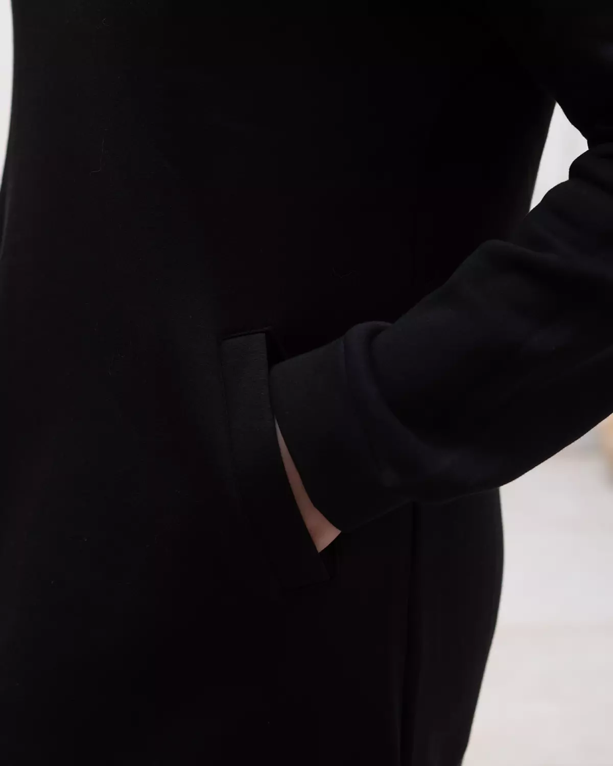 Black Melton Dress 2