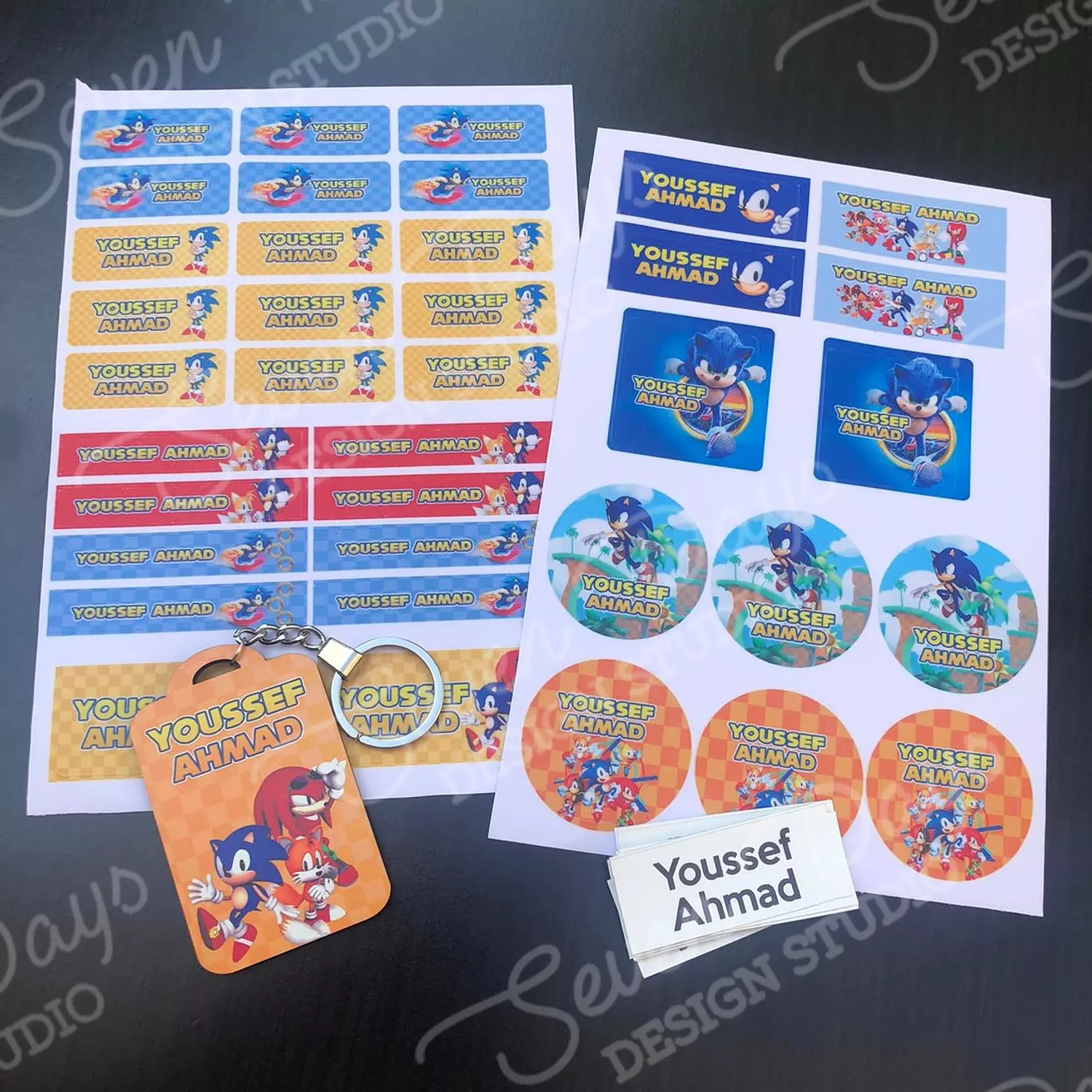 Sonic School Labels | Seven Days Design Studio