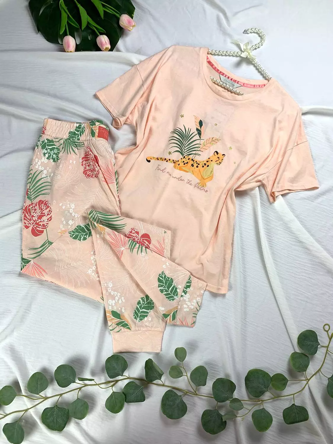 Pure cotton pijama set from George uk   Size 8/10 to 58:64 k     image