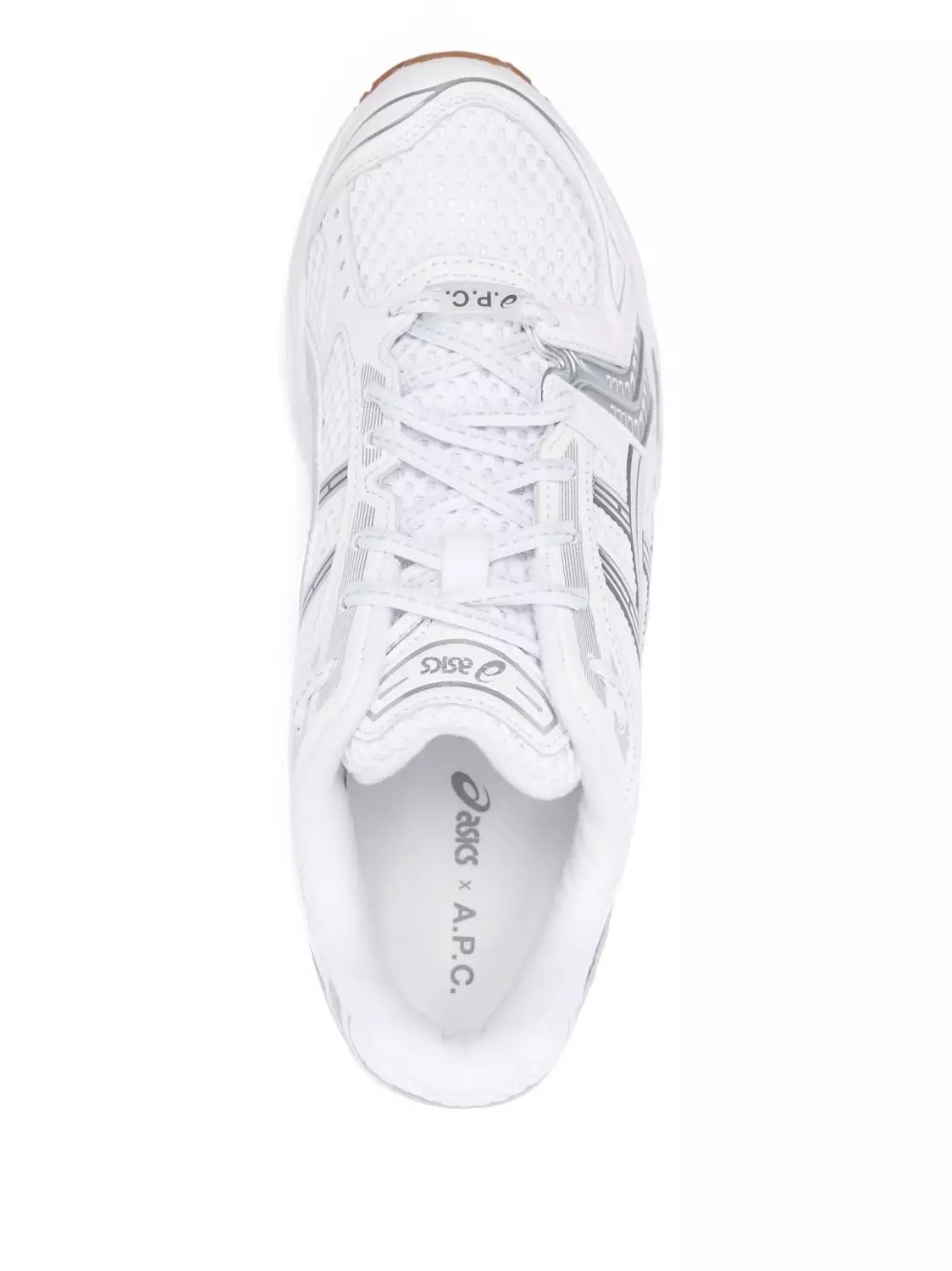 Asics gel kayano white pure silver  2