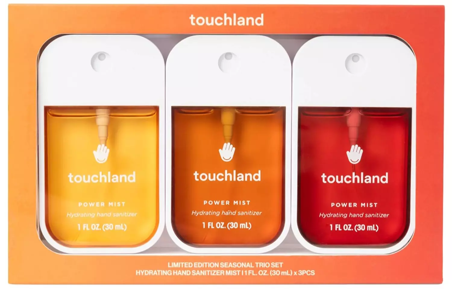 Touchland  Limited Edition Power Mist Hydrating Hand Sanitizer Seasonal Trio Set image