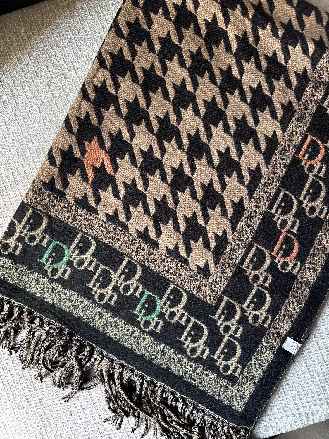 Black DIOR Shawl 1