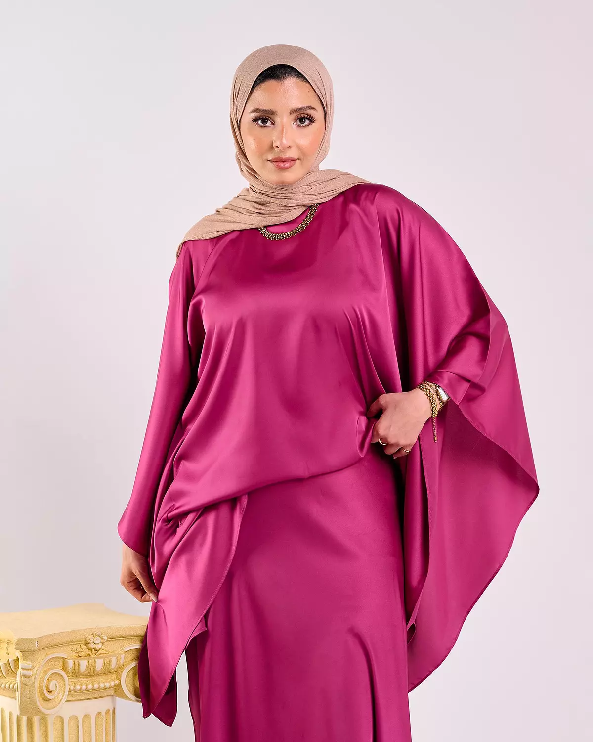 Soiree Suit in Hot pink hover image