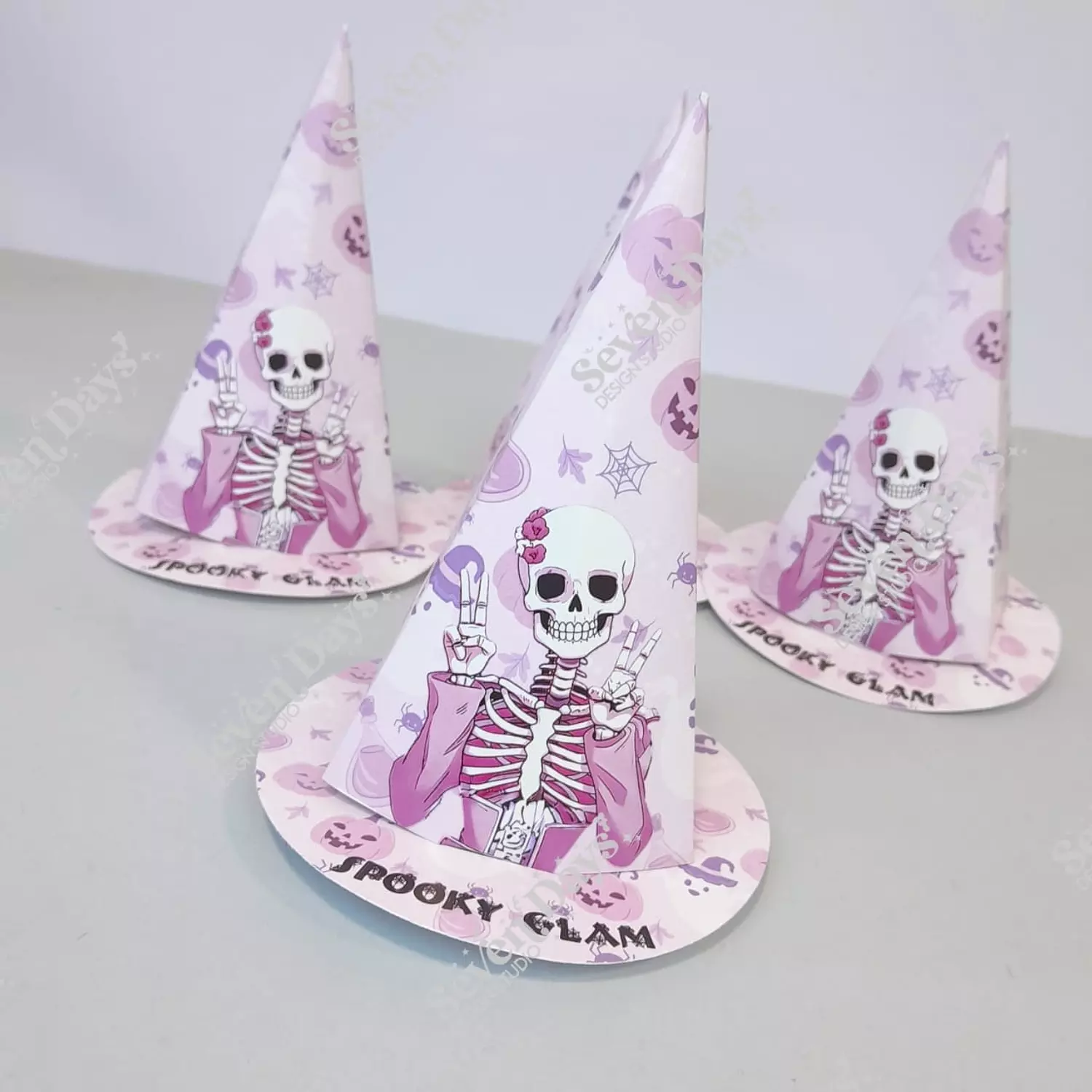 Pink Halloween Witch Hat  1