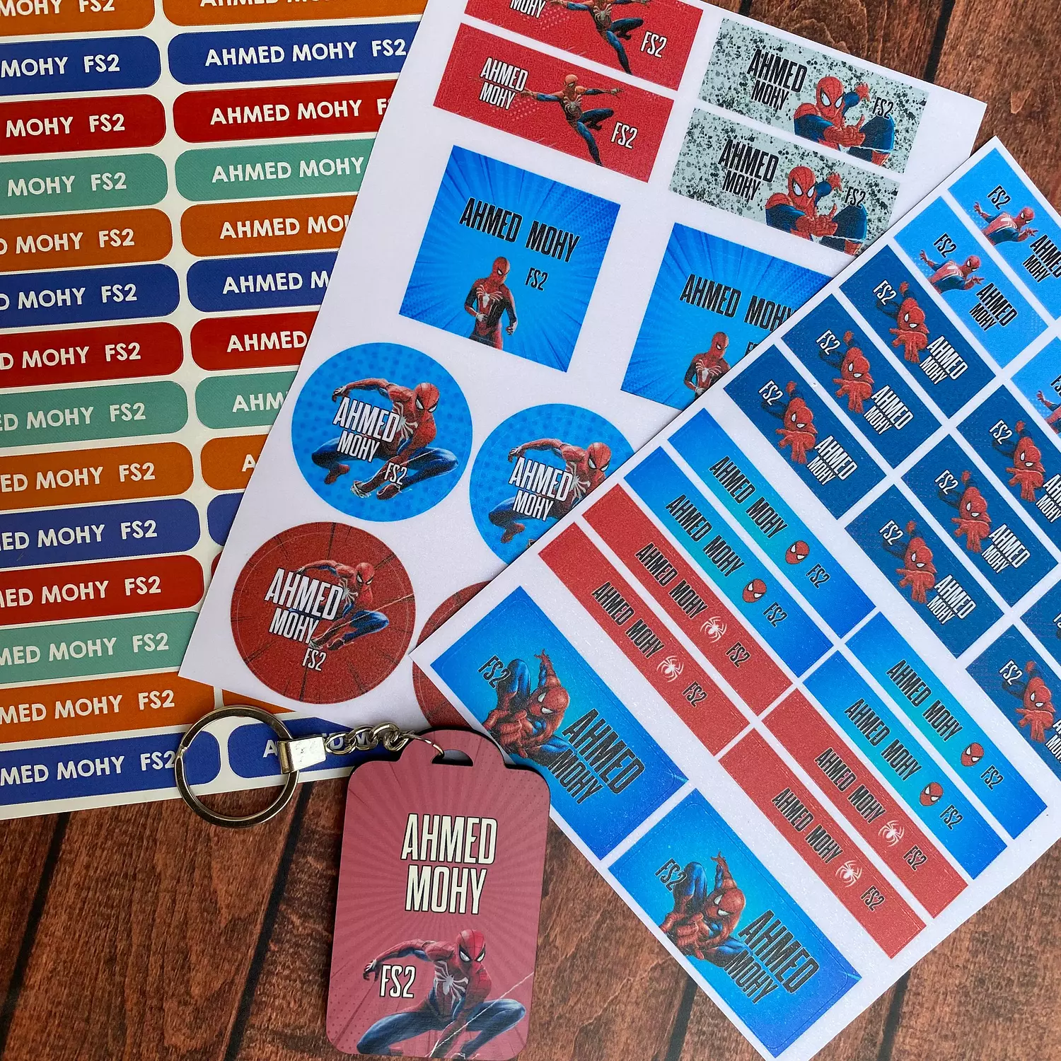 Spiderman 2 School Labels | Seven Days Design Studio