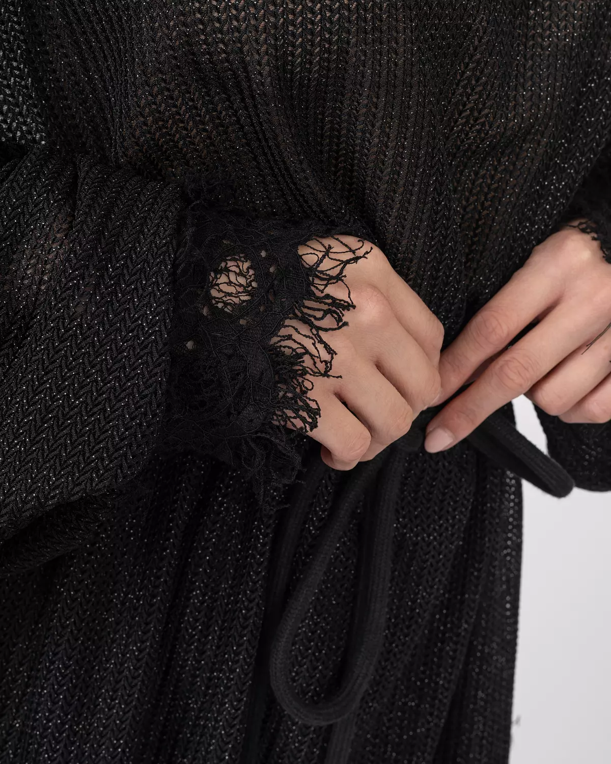 Oversized Top & Loose-Fit Shorts Set - Shimmery Tricot 7