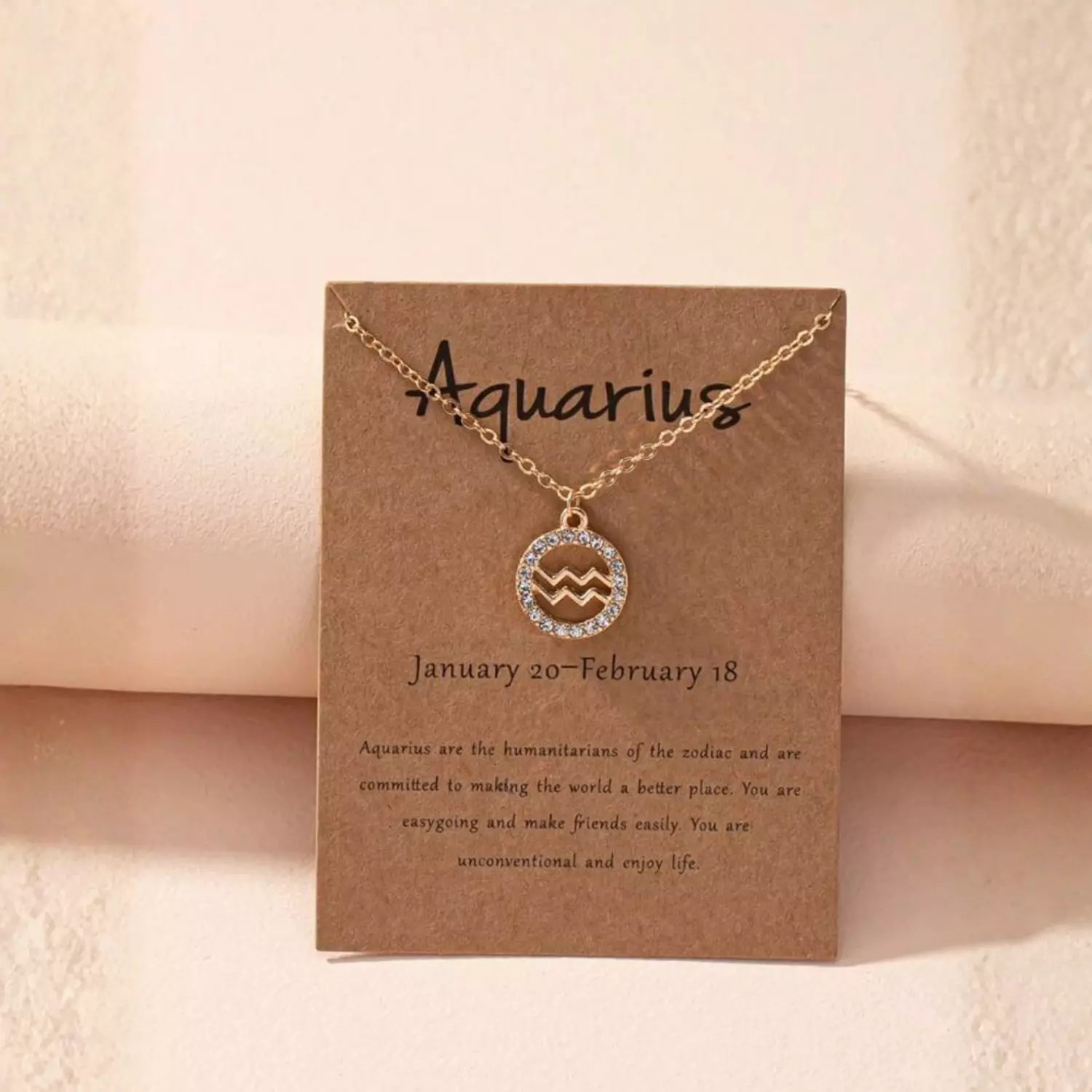 1 Pc Horoscope Necklace A 3