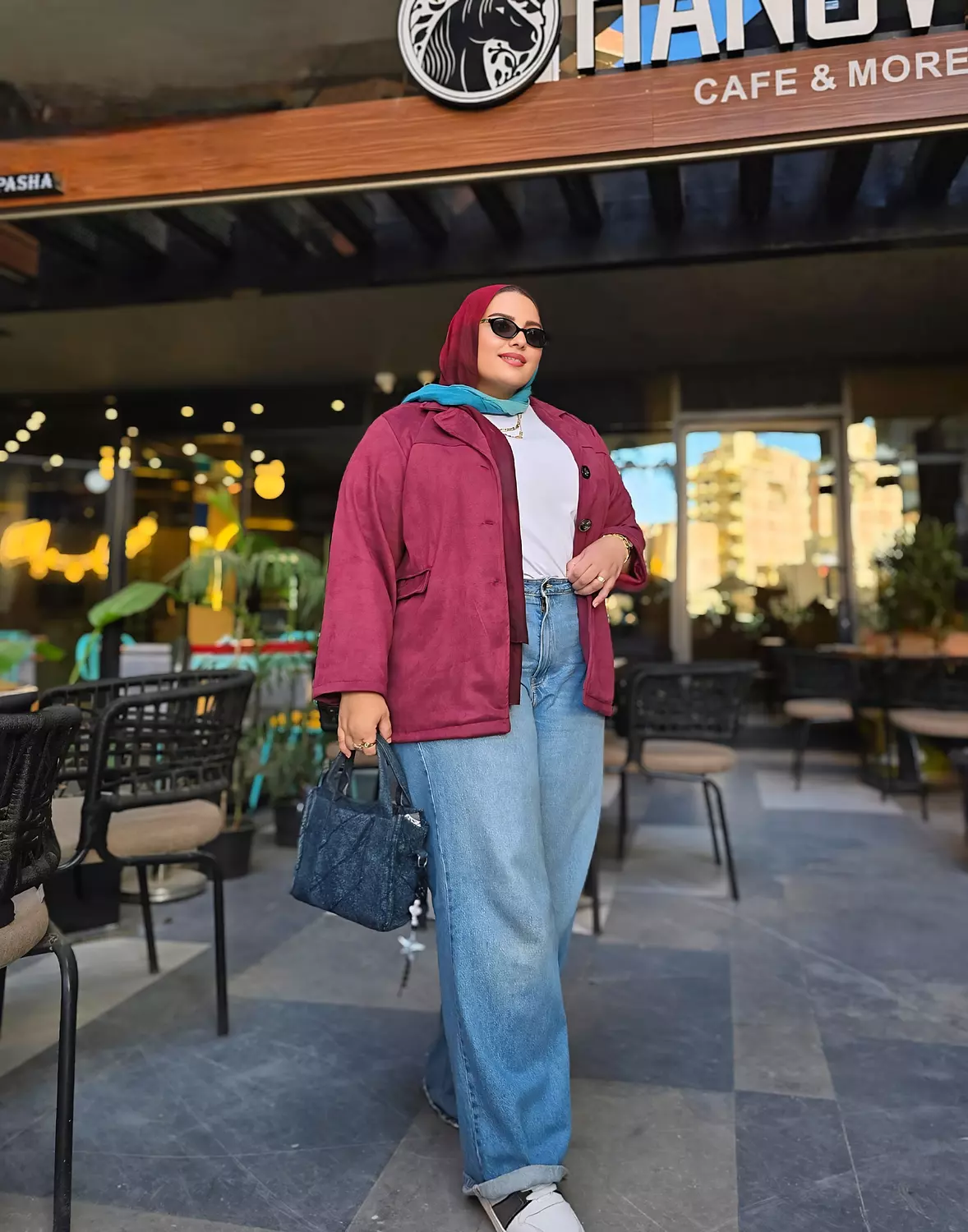 Timeless suede jacket (in burgundy) hover image