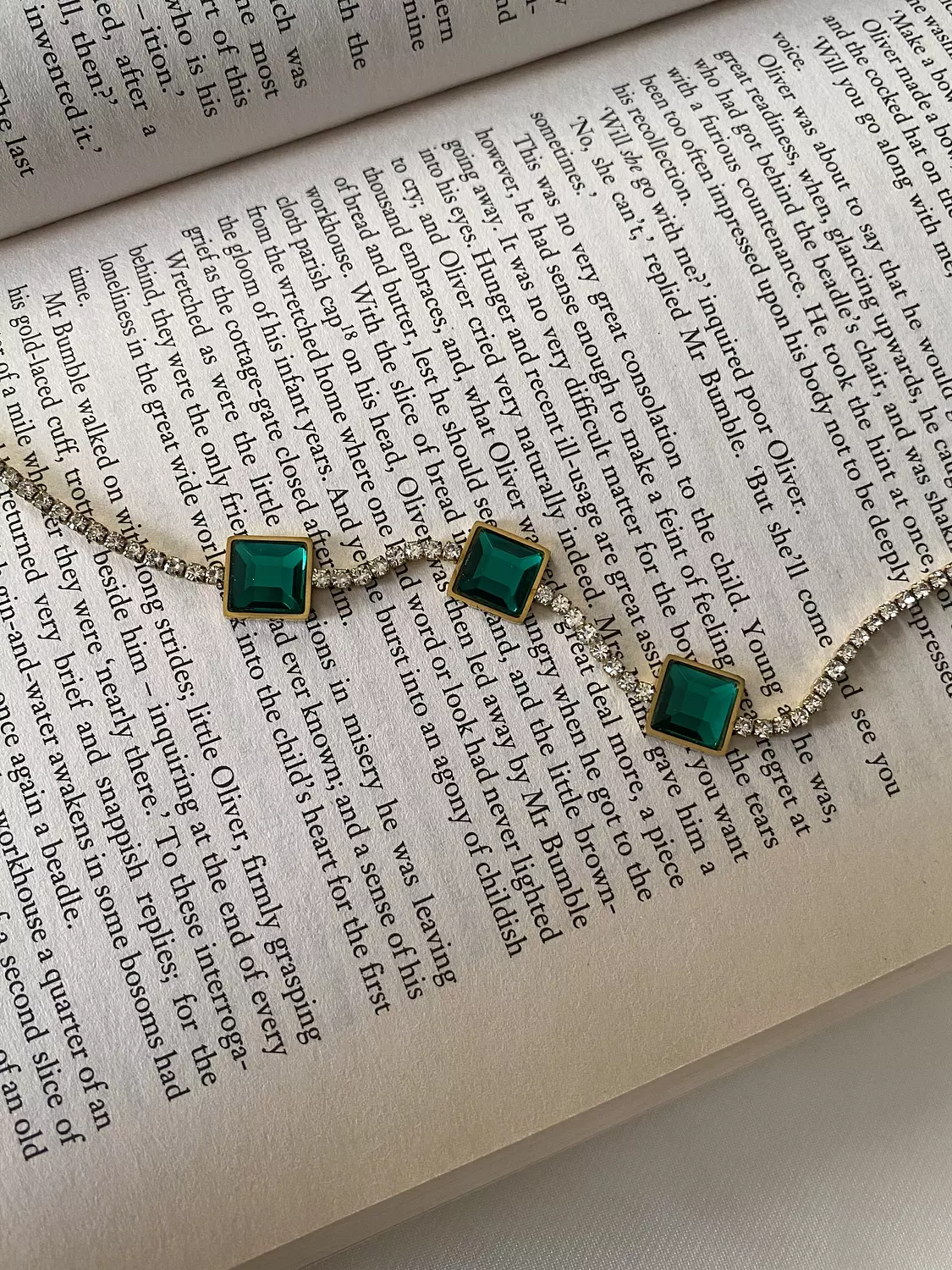 Emerald Square Tennis Bracelet 3