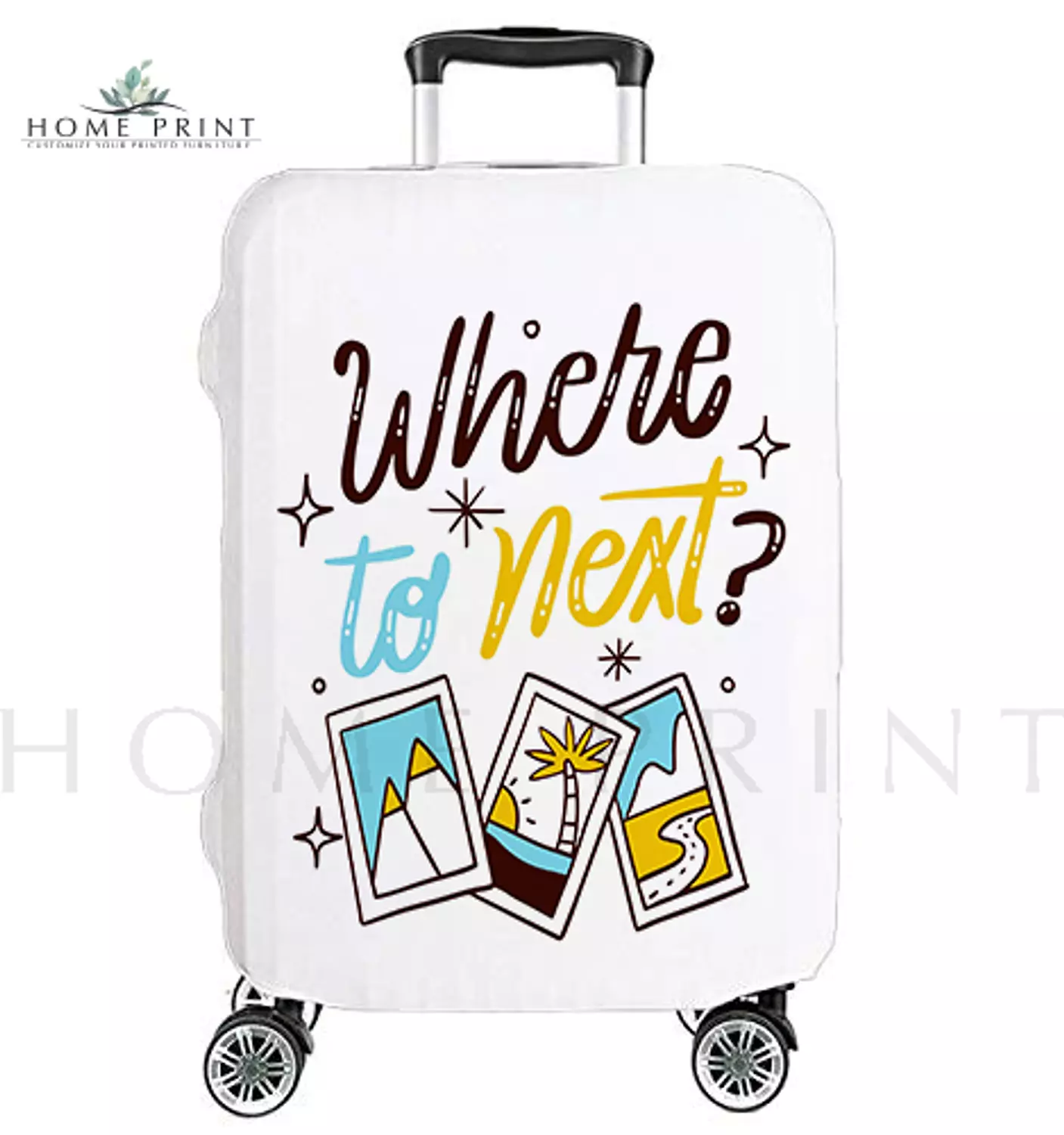 Suitcase Lycra Cover -Different Colors  - White Back ground   image