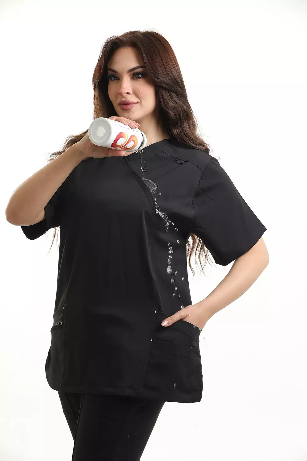 Black New Flexi Scrub 5