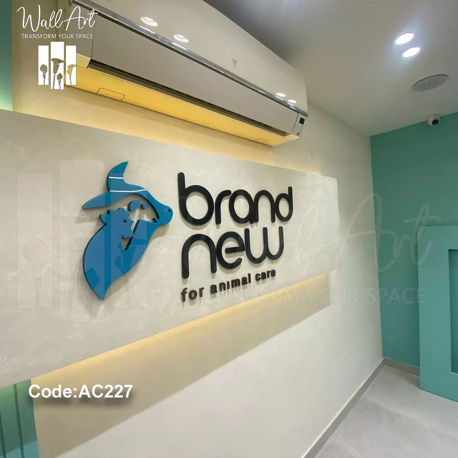 AC227- Coloured Acrylic Logo  2