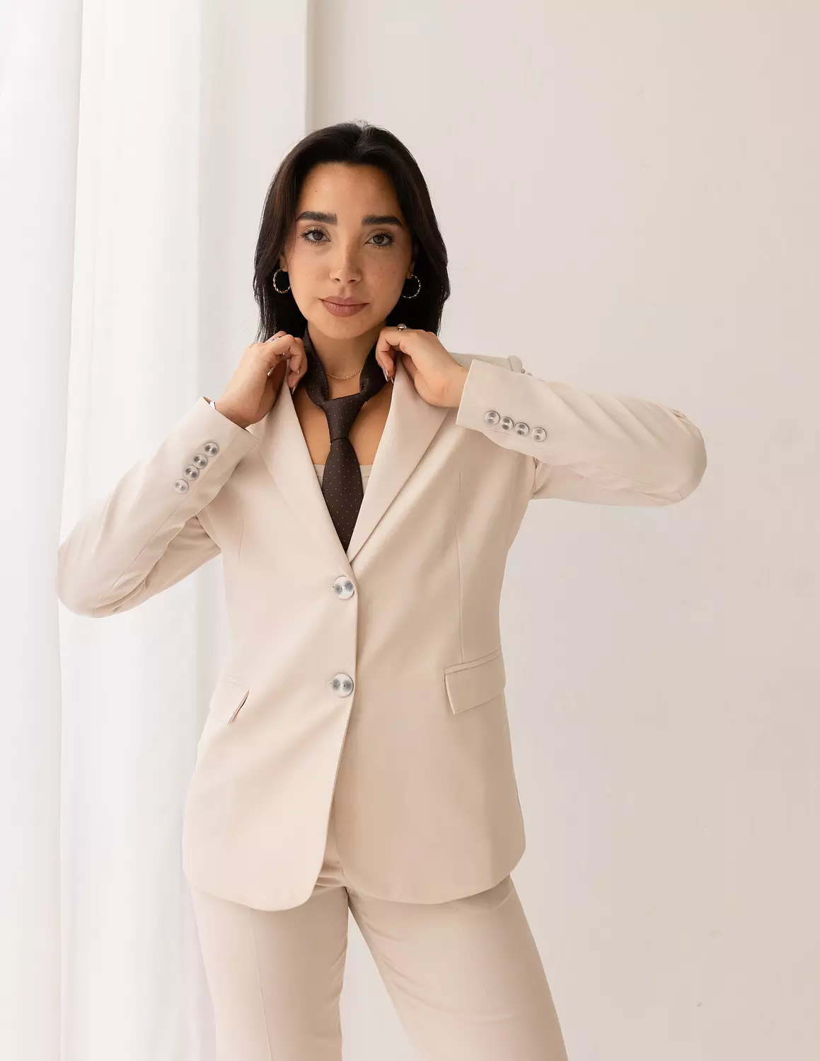 Soft Cream Straight Blazer 3