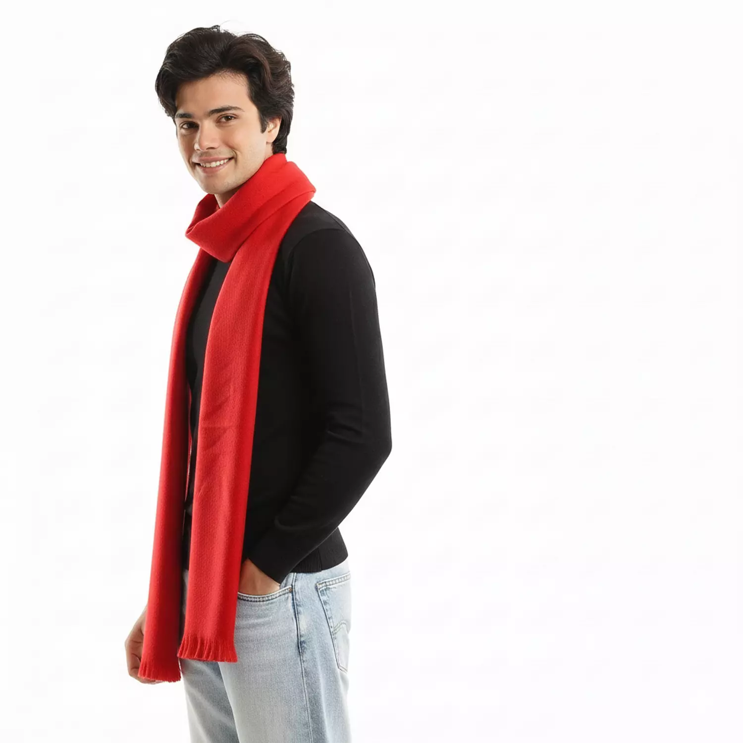 Classic Shawl - 2353 - Red hover image