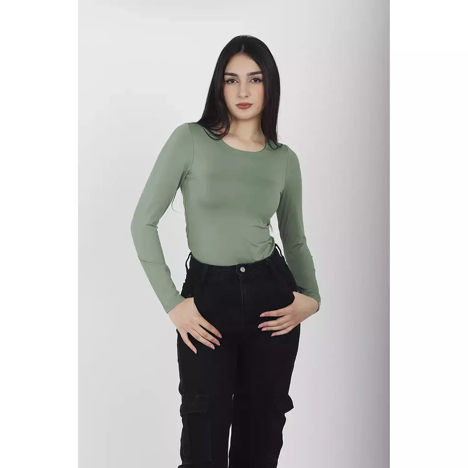 NEW-long sleeve top double layered (70% cotton+30% polyester) 10