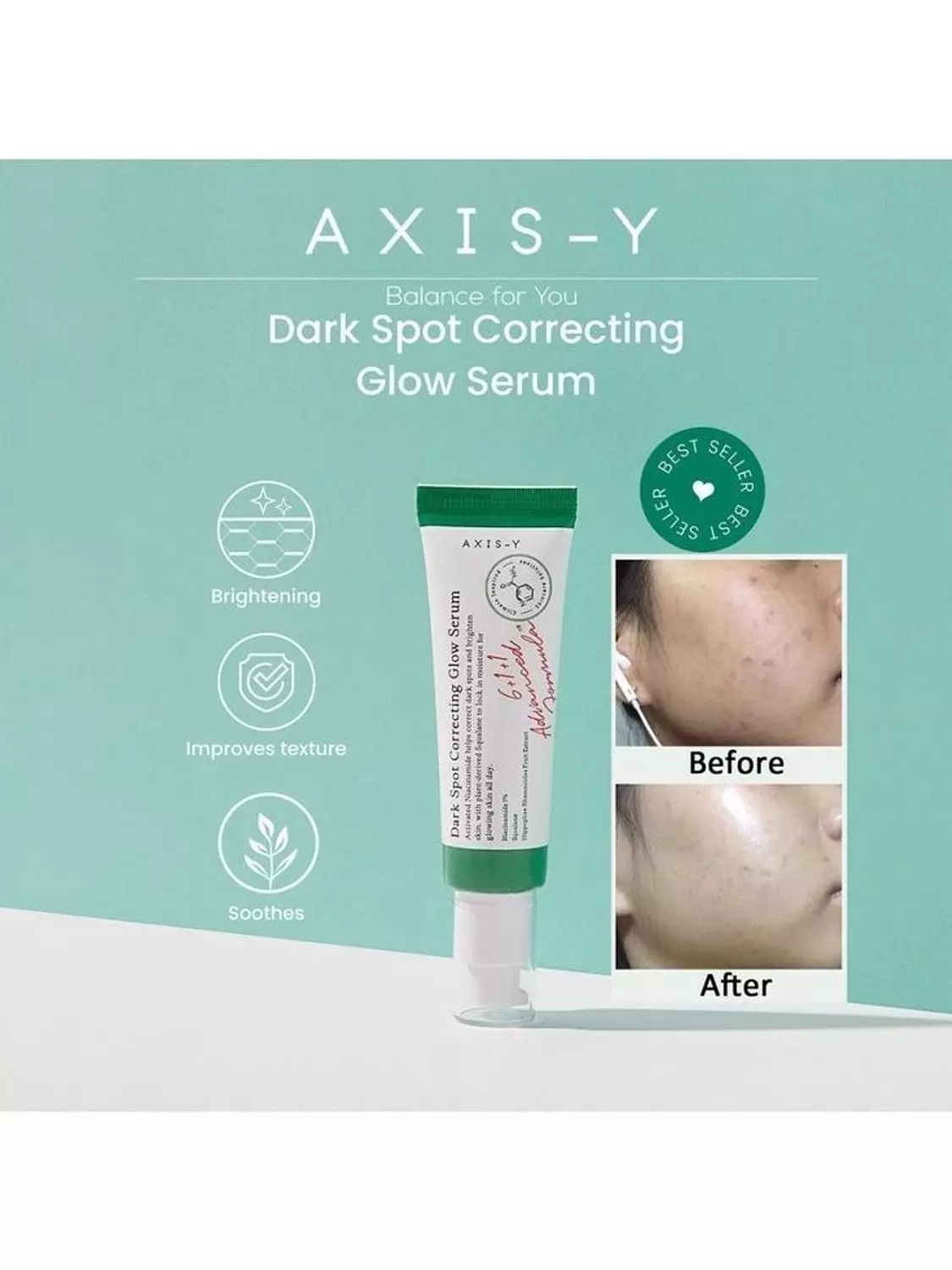 Axis-Y Dark Spot Correcting Glow Serum 50Ml 4