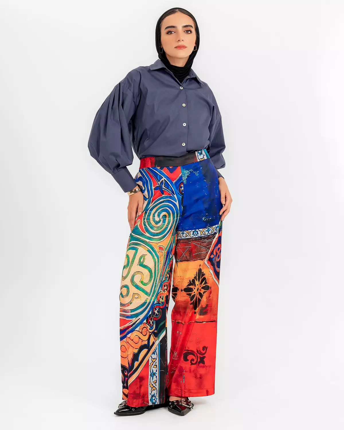Red Multi Pants 1