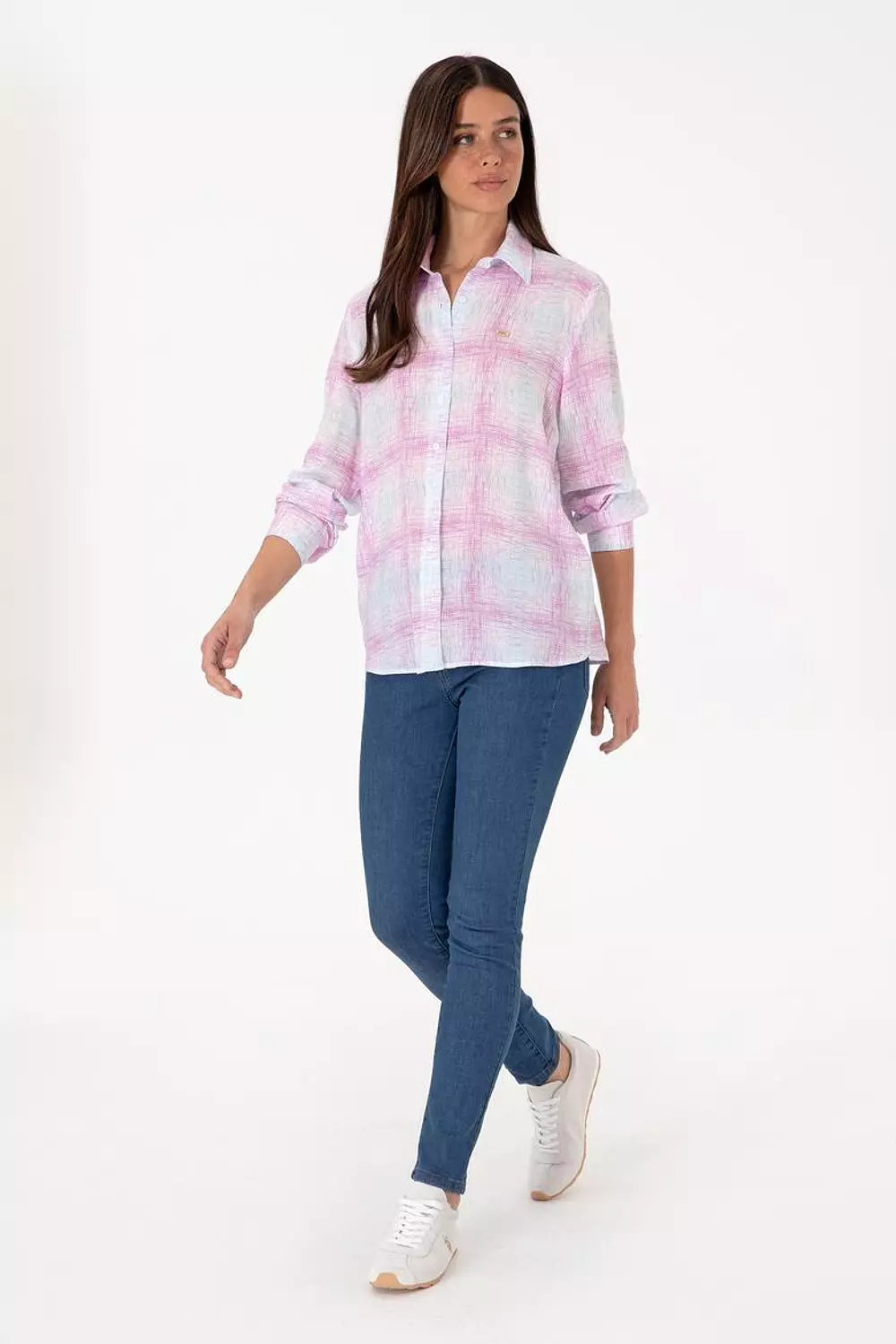 Women's Purple Long Sleeve Shirt 2