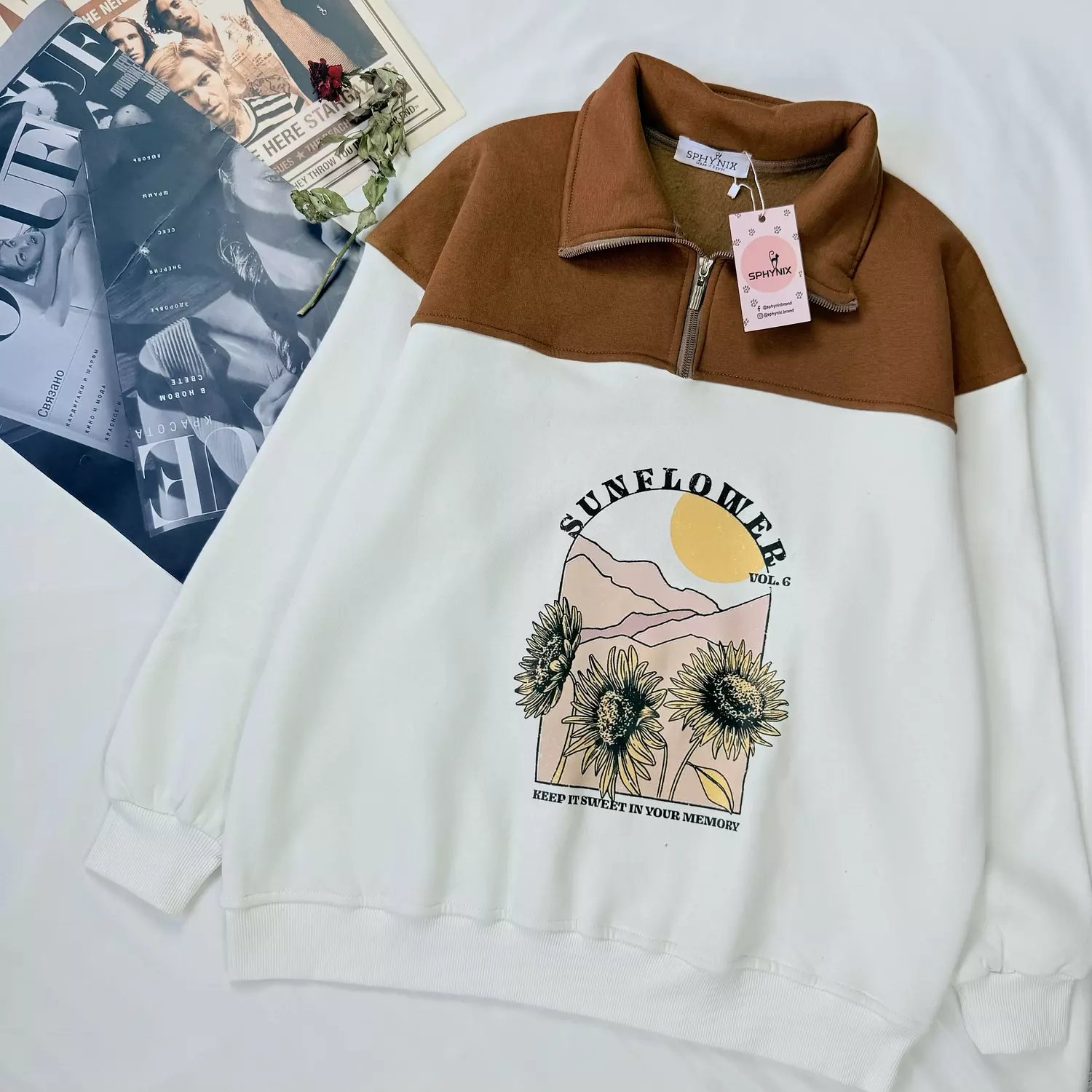 Quarter Zip Up Sweatshirt 6