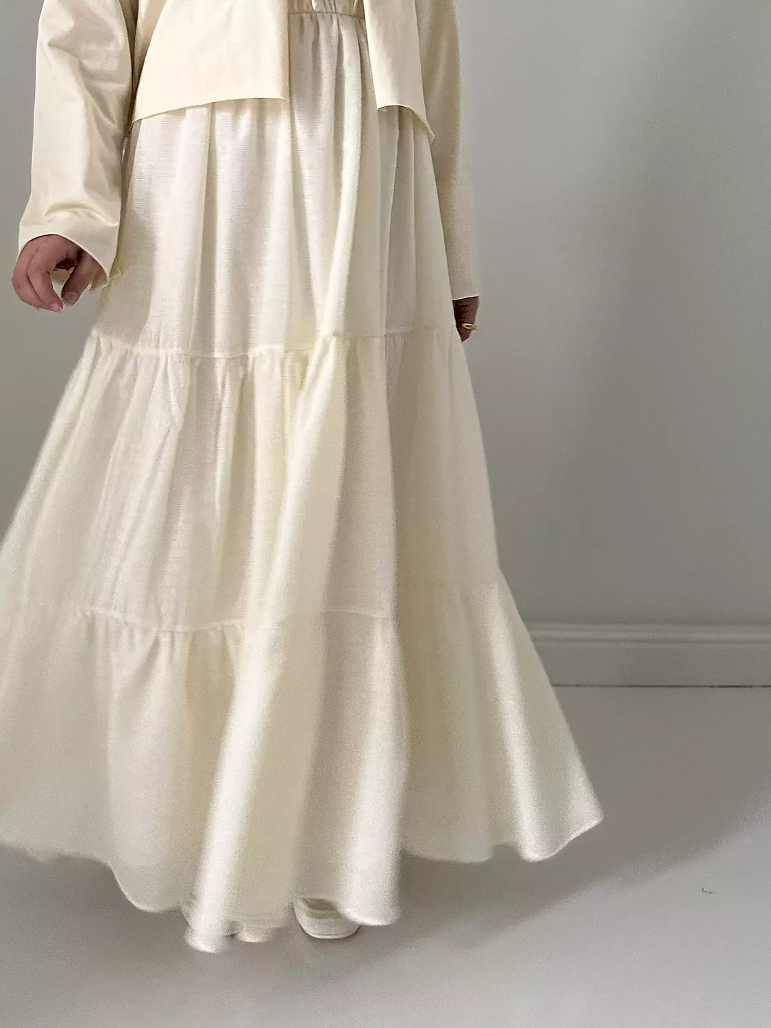 Voile linen ruffles skirt(T)  3