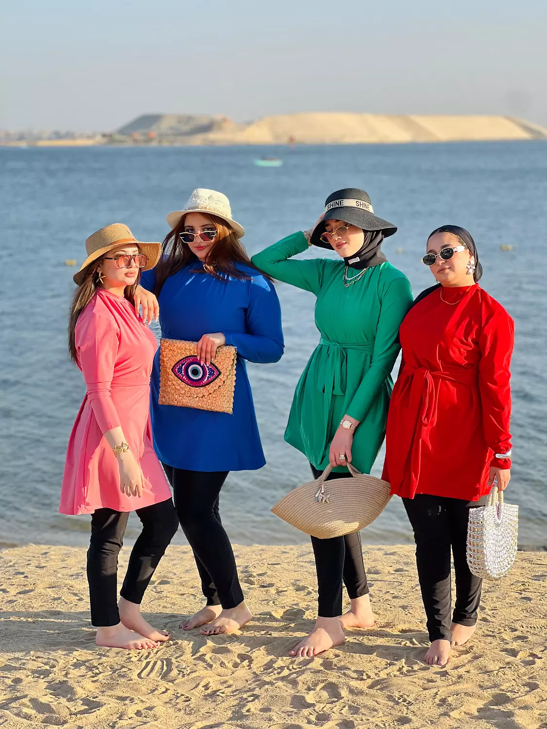 Waterproof Swimsuit (Long vest + legging + turban) 13
