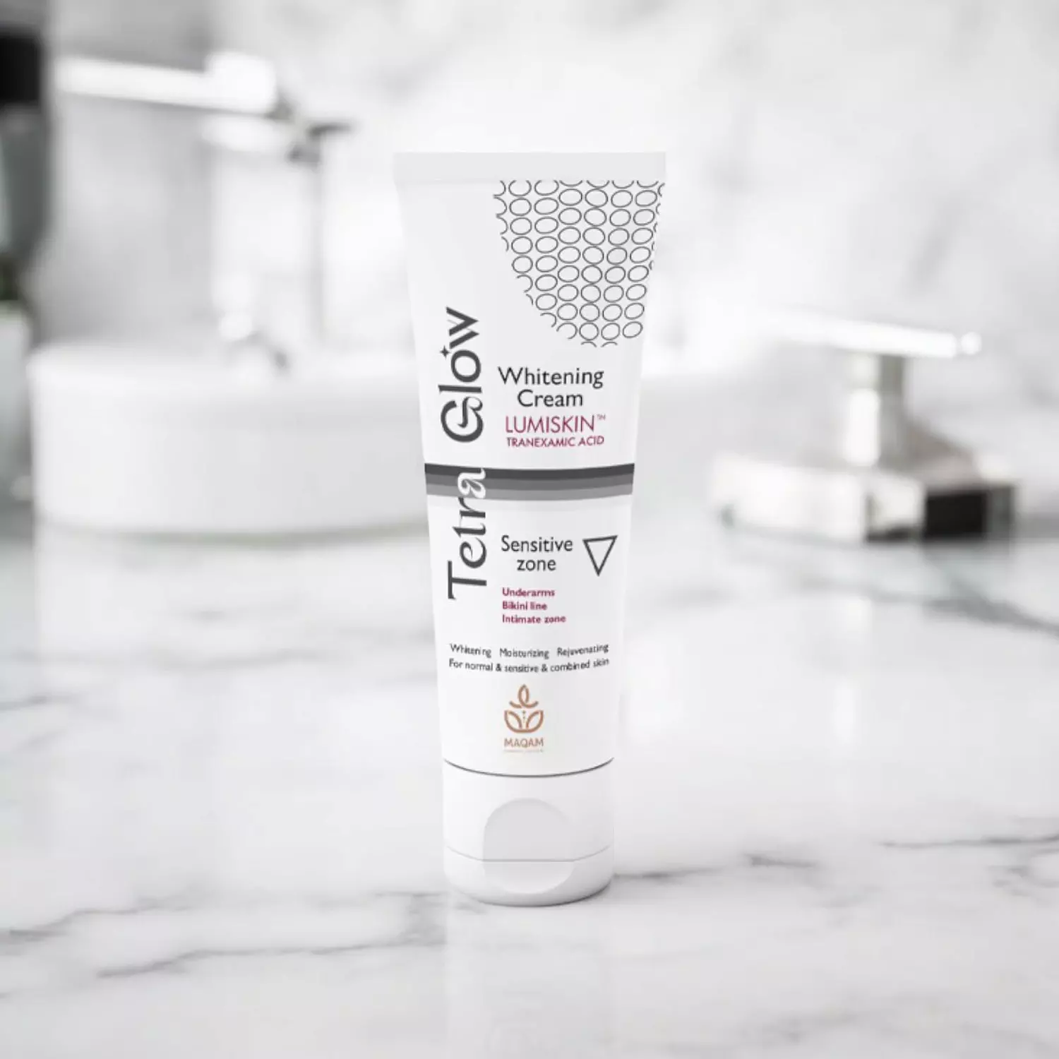 Tetra Glow Sensitive Zone Whitening Cream - 50 gm image