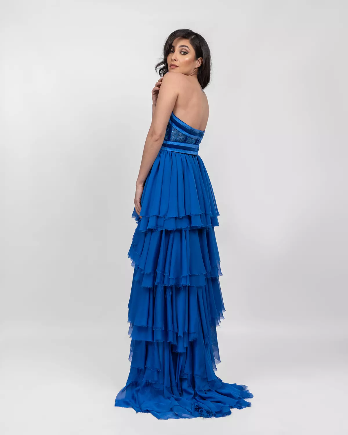 Lavish Royal Blue Dress 2