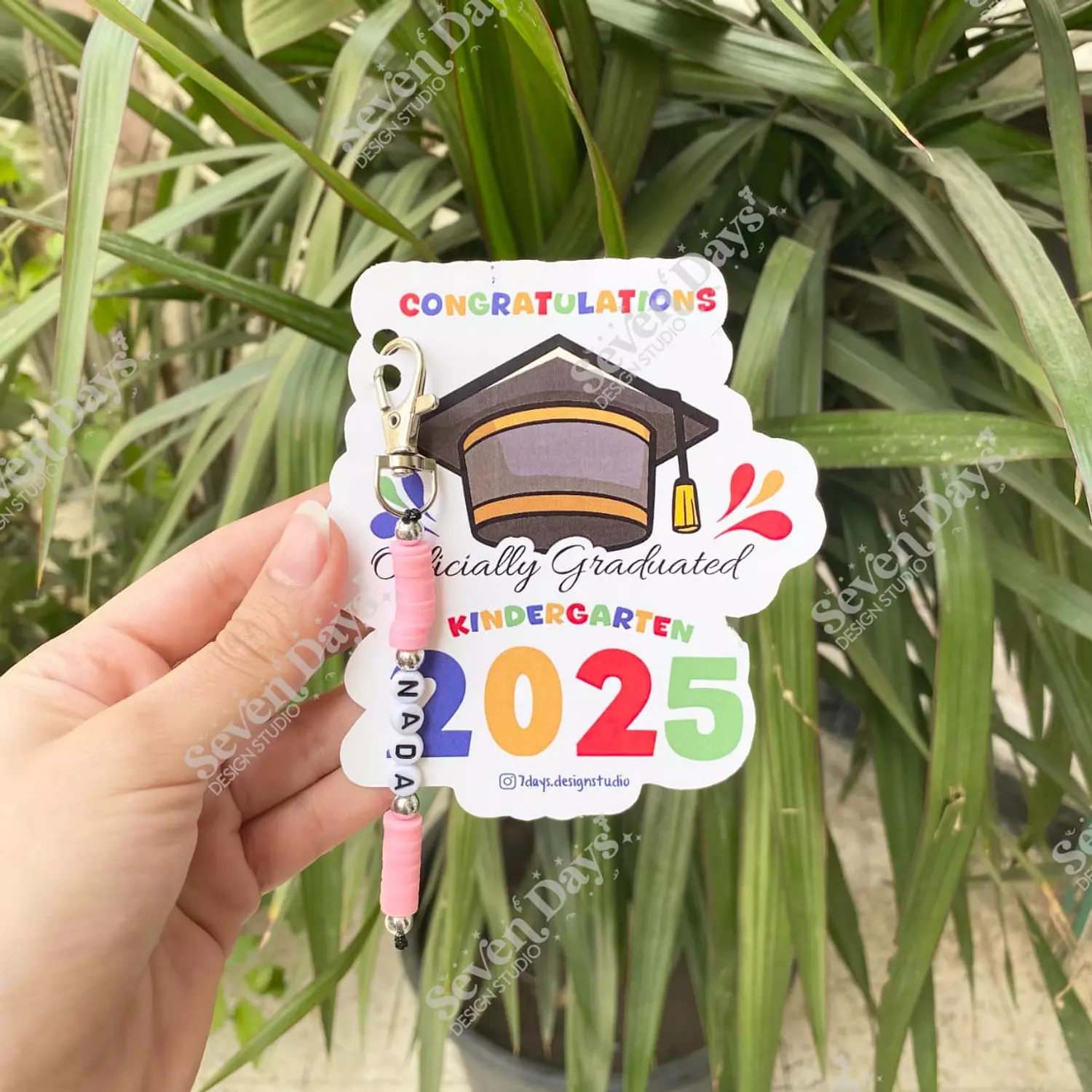 Graduation Hat Chain Card 1