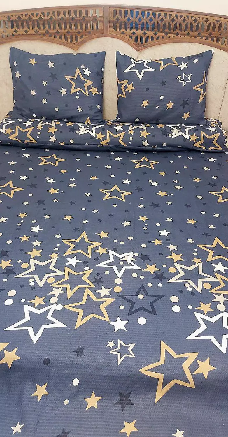 طقم ملايه كبير بيكا نجوم كحلي  image