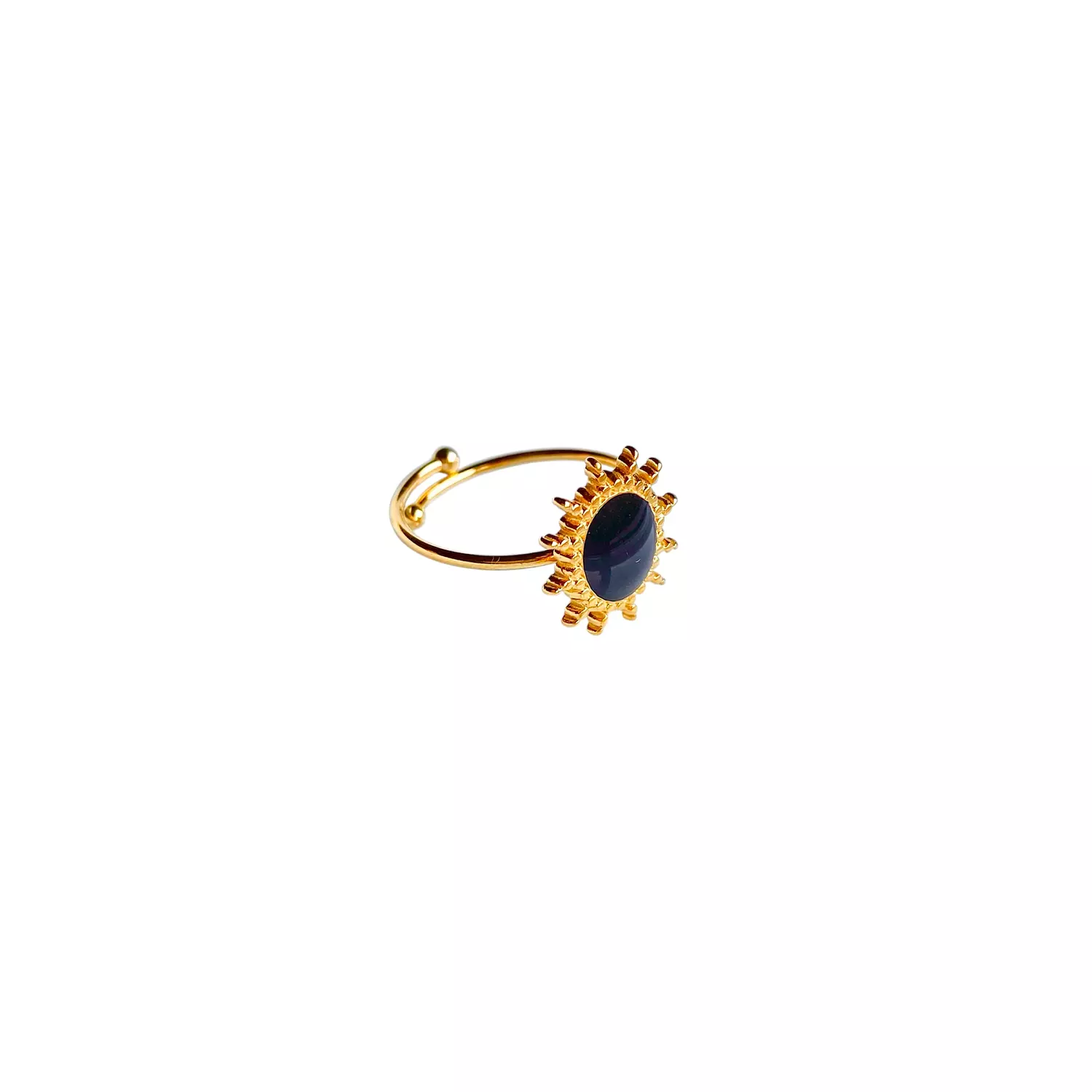 Black rock stainless steel ring image