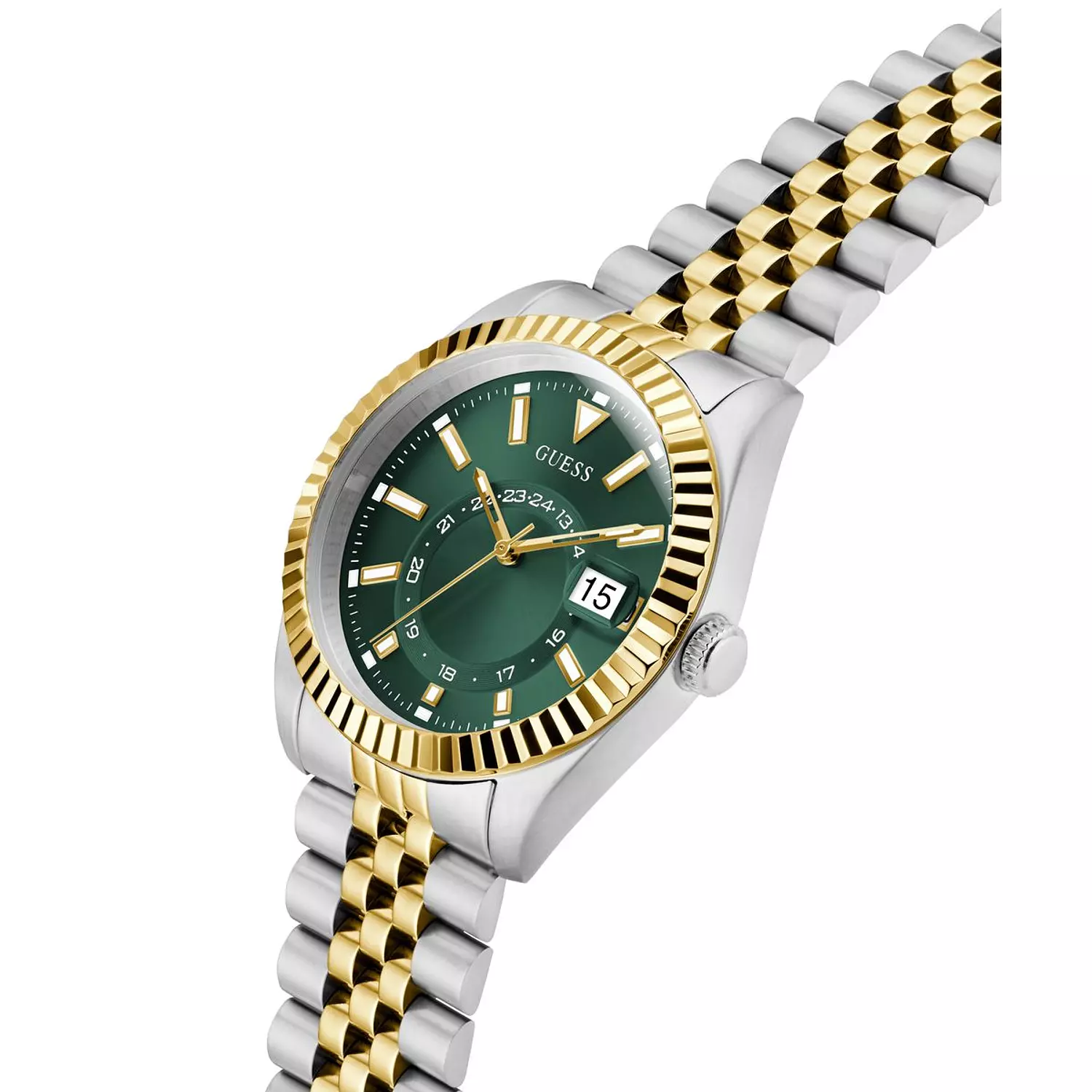 GUESS Mens Jaden 2-Tone Multi-function Date Watch 2-TONE Stainless Steel Bracelet GW0977G4 3