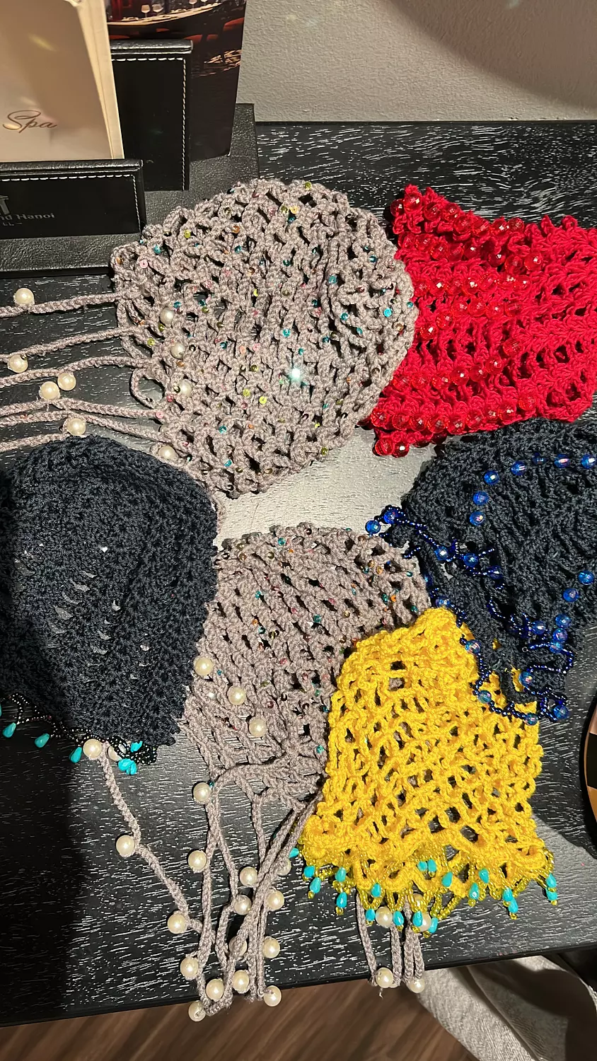 Space crochet hats 1