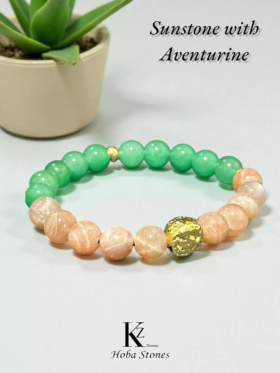 Bracelet Aventurine with Sunstone  hover image