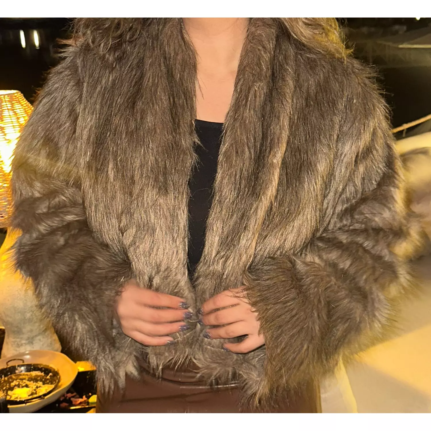 Light Brown Fur Jacket 2