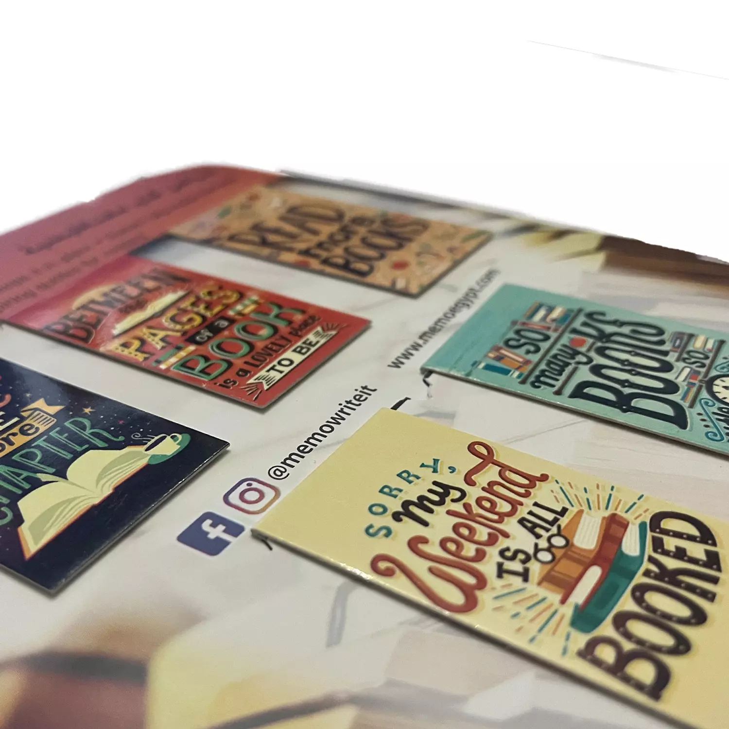 Memo  Magnetic Bookmarks "Read a Book" (5 pcs) 5