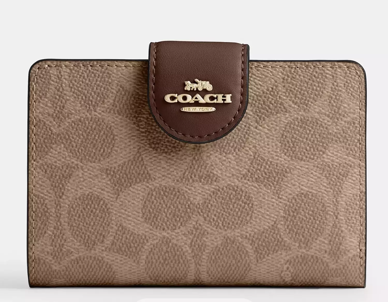 Medium Corner Zip Wallet In Signature image