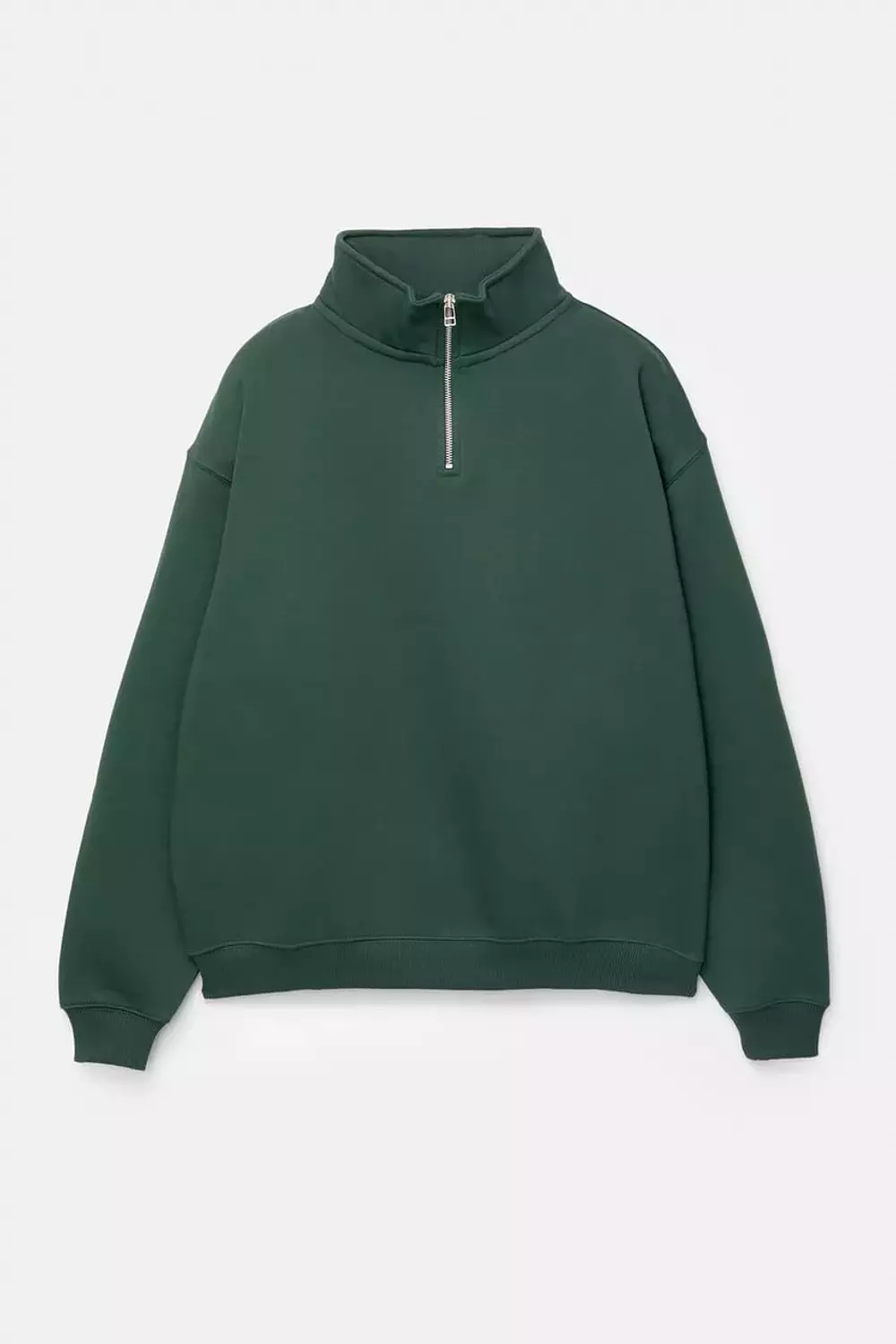 Pull&bear Basic Quarter Zip Sweatshirt  7