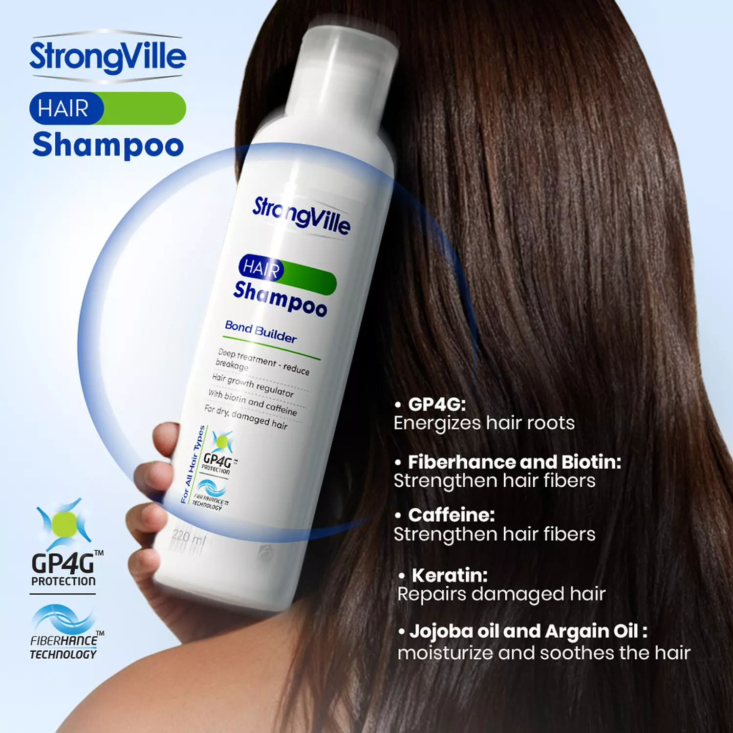 Strongville Extra Hair Shampoo 220 ml 3