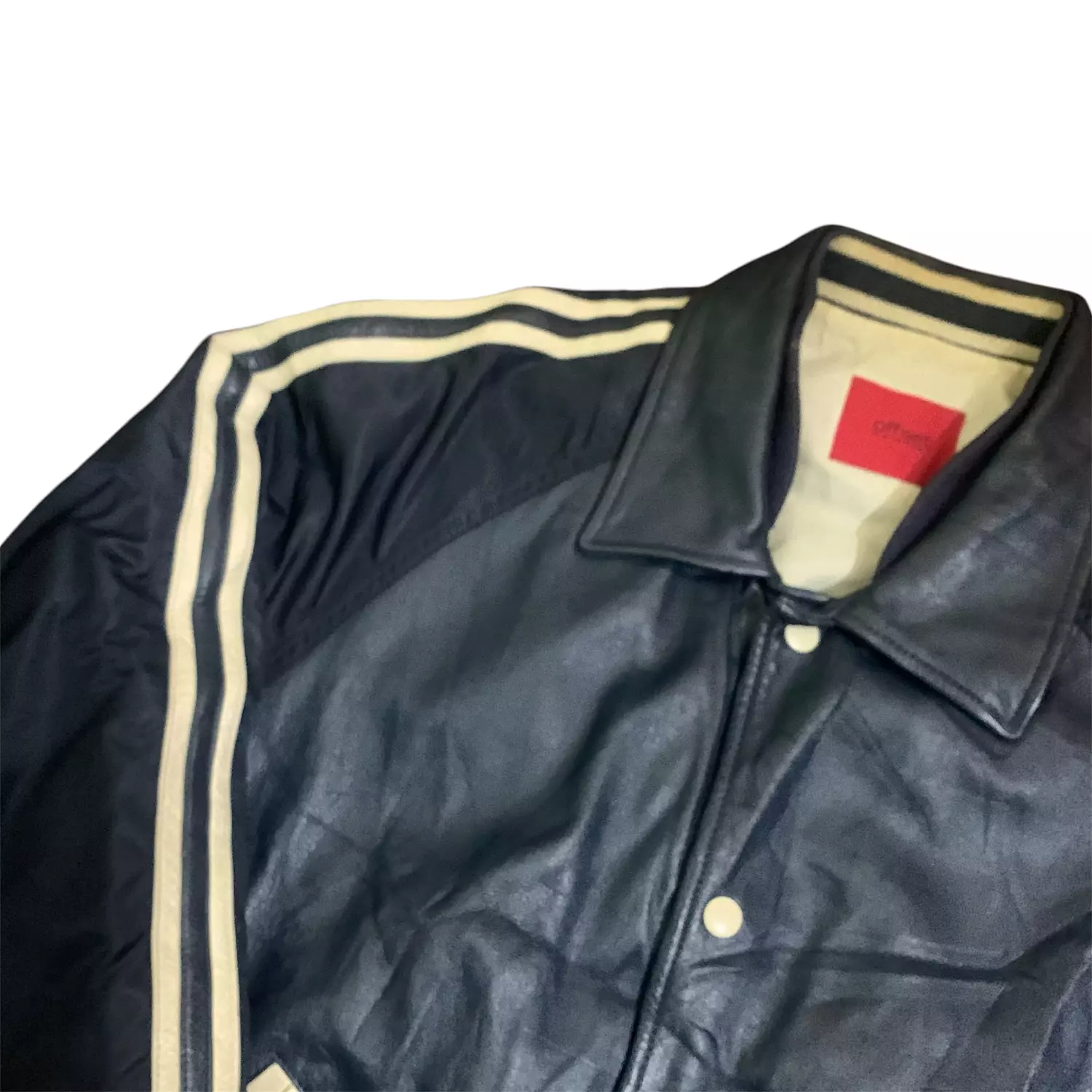 Offset baseball leather jacket 2