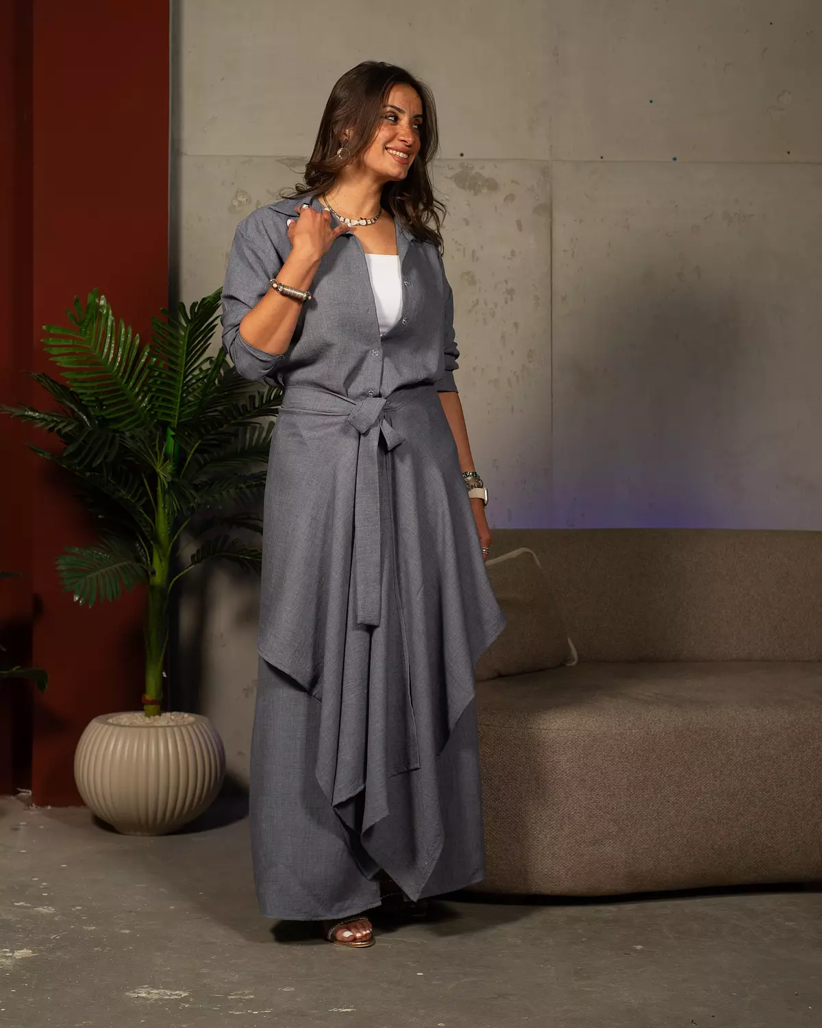 Muse layers 2 in 1 dress (blue) 2