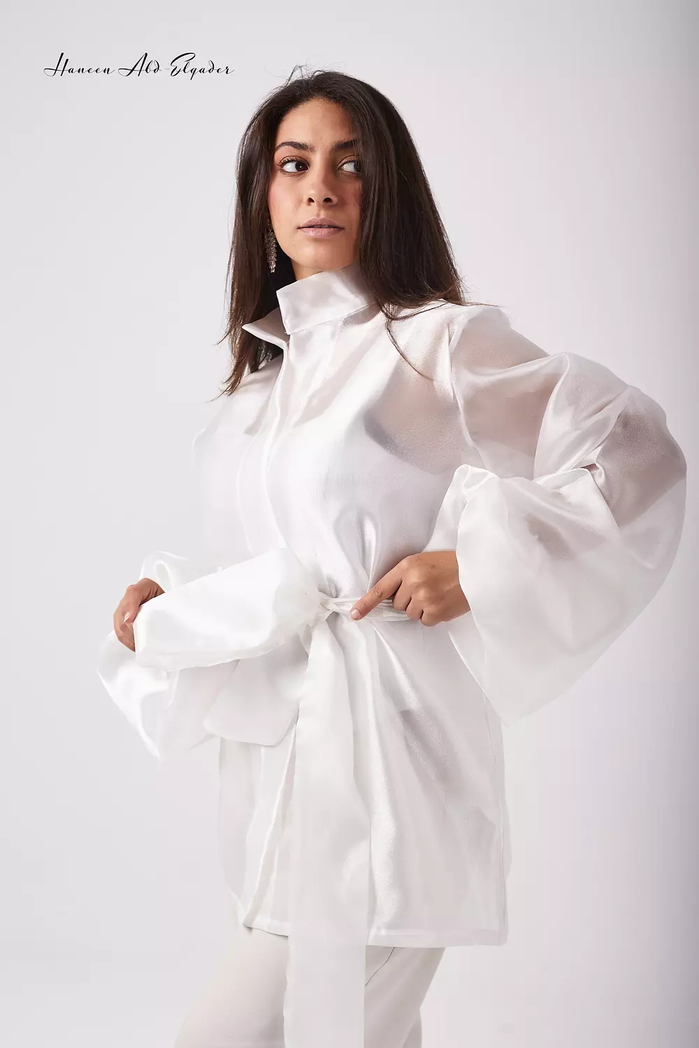 White organza blouse 2