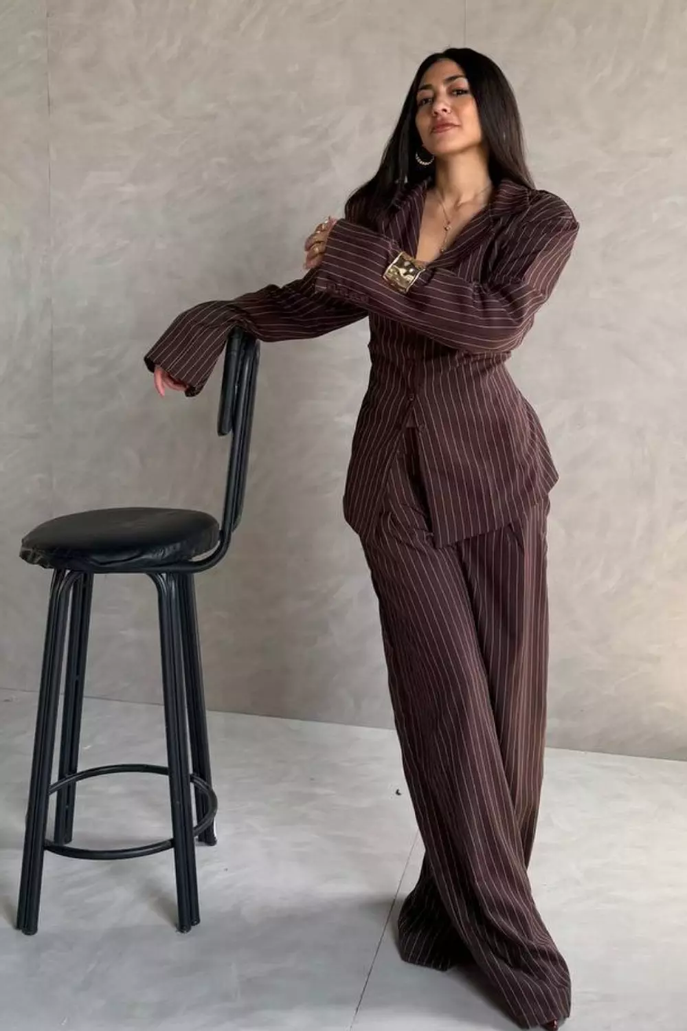 Pinstripe Trigal Power Suit Set 2