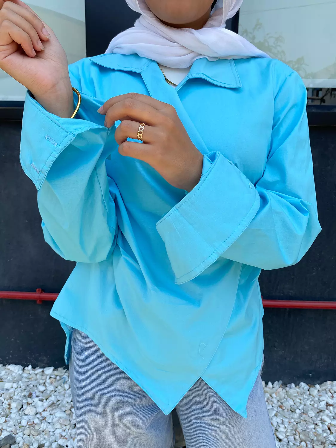 Veya Blouse Baby Blue  4