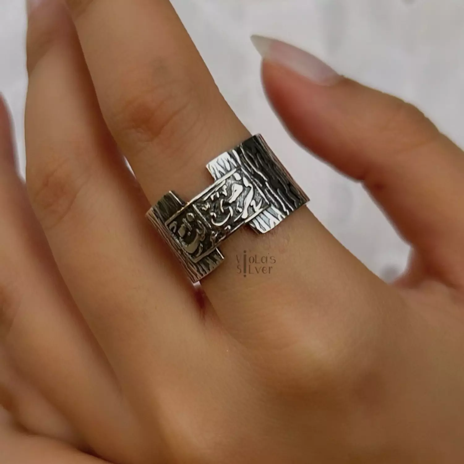 You are my happiness-silver ring image