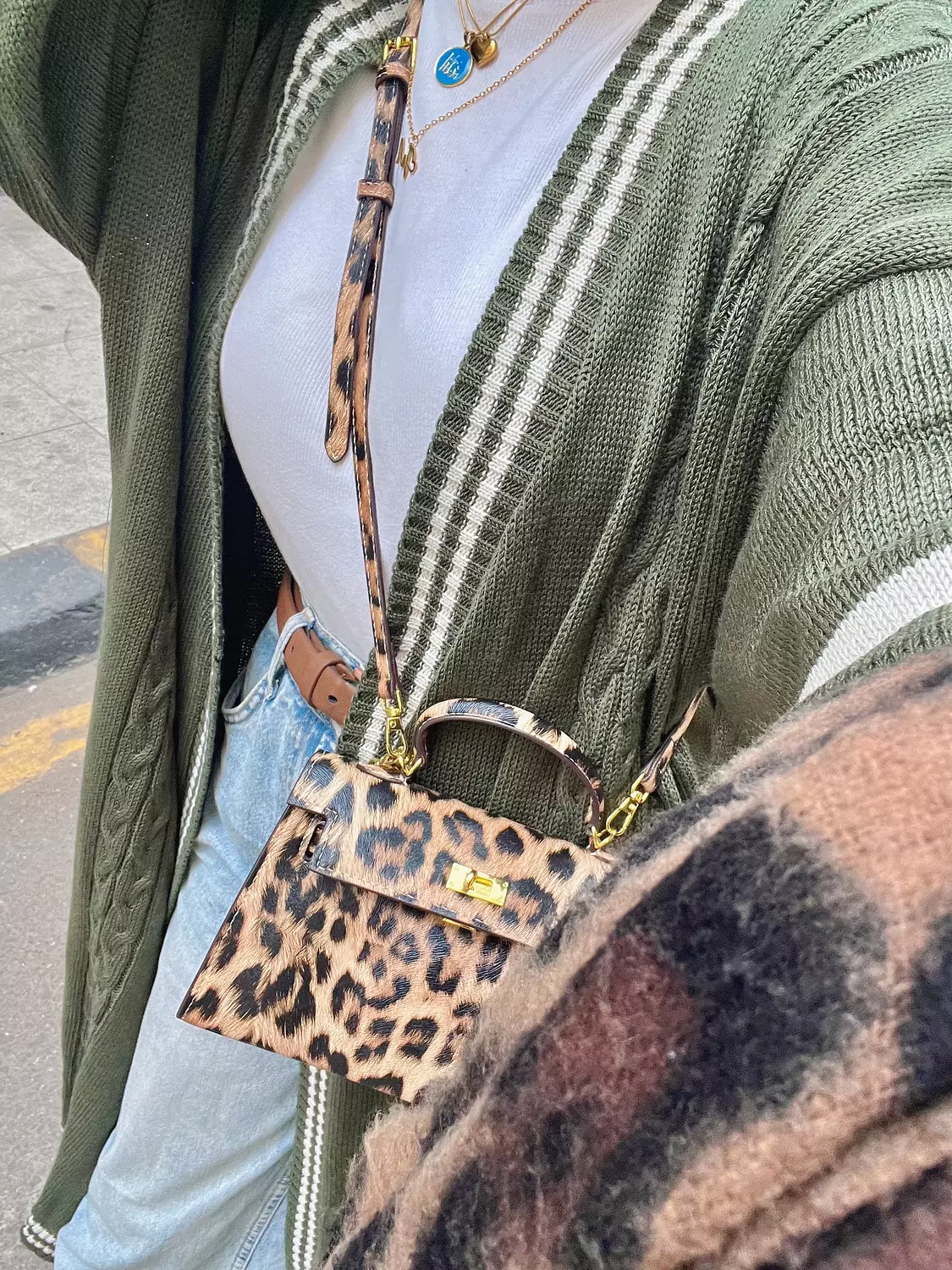 Olive cardigan image