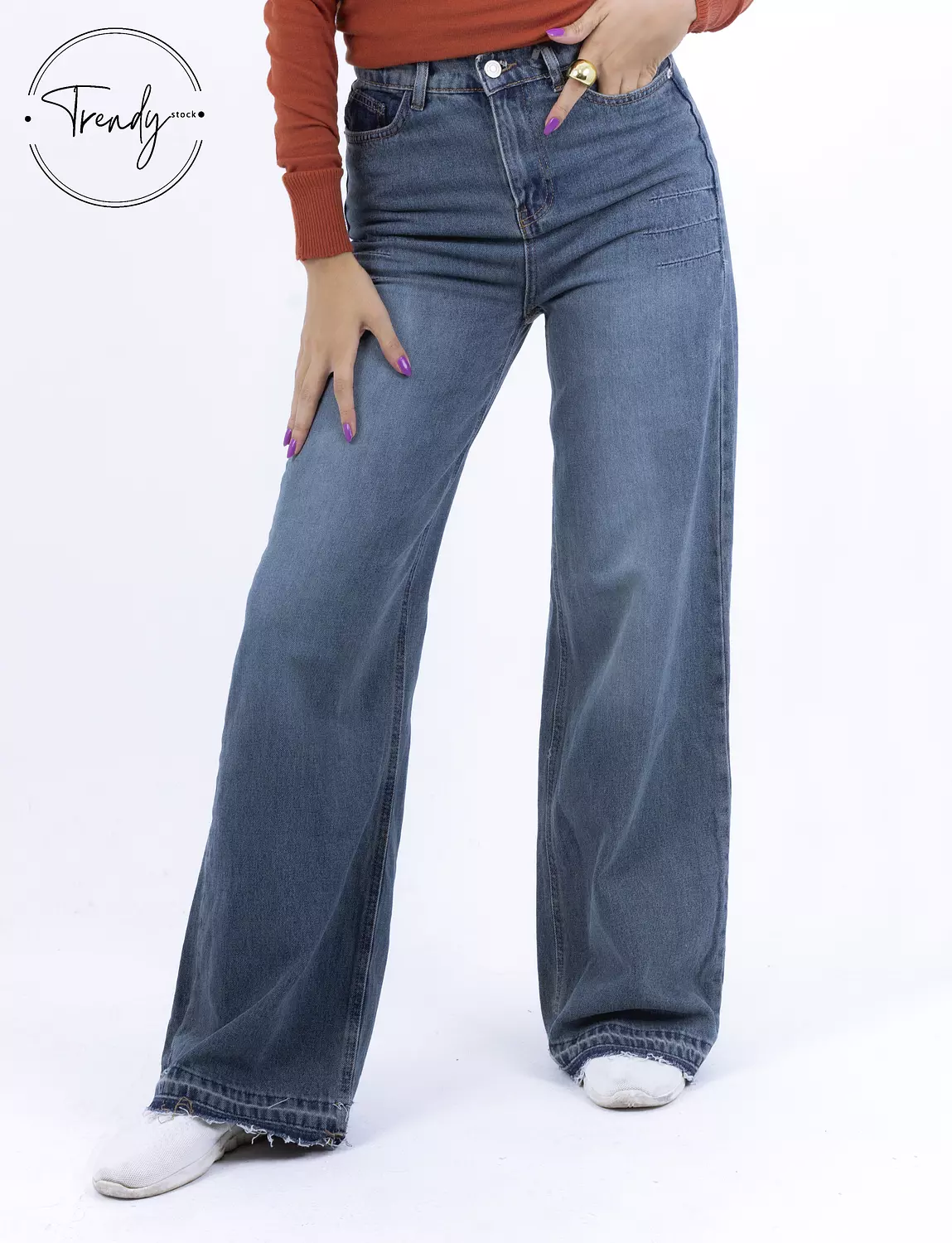 Blue Jeans Wide Leg image