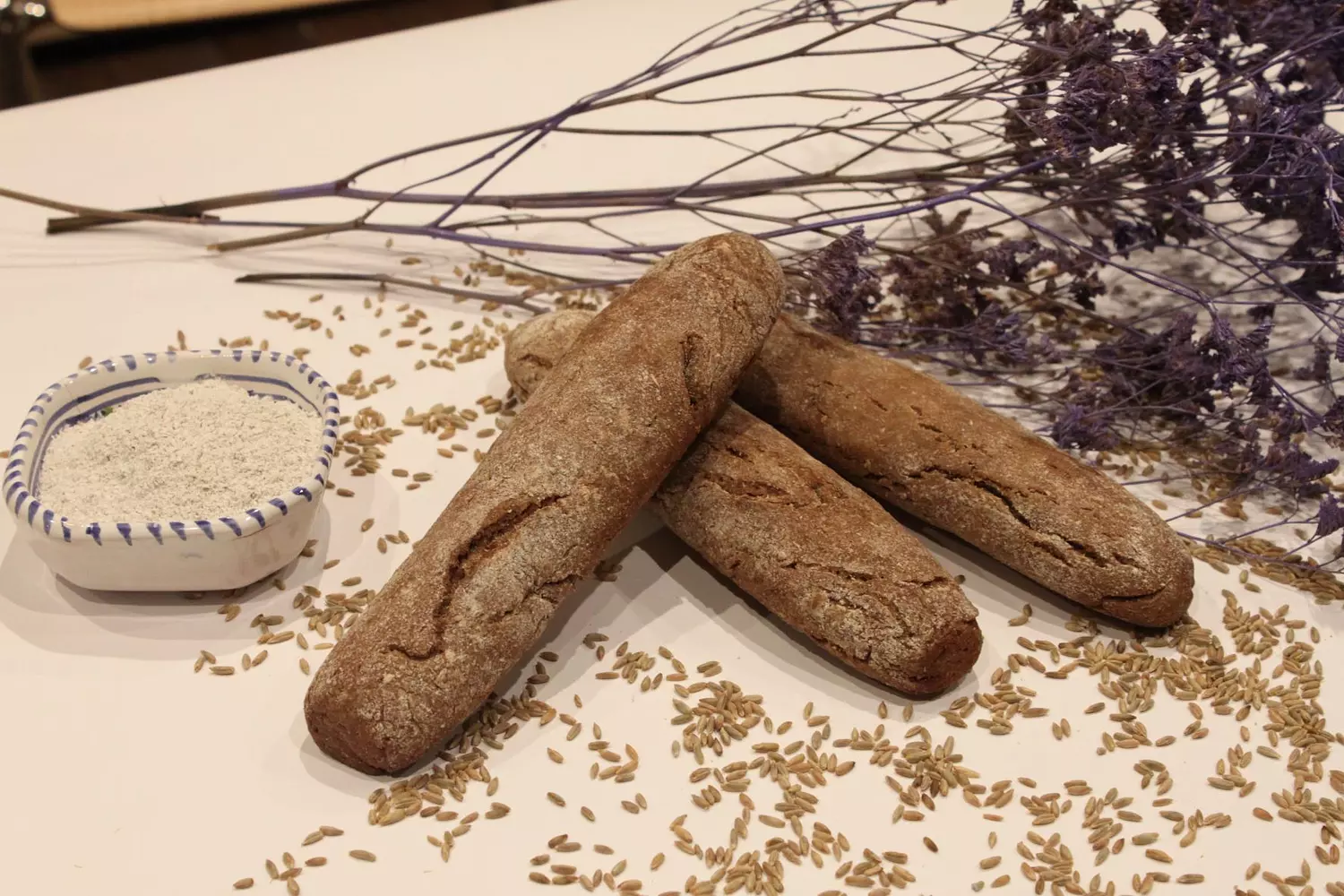 90% Organic Rye Half Baguette (Pack of 3; each 200g)  4