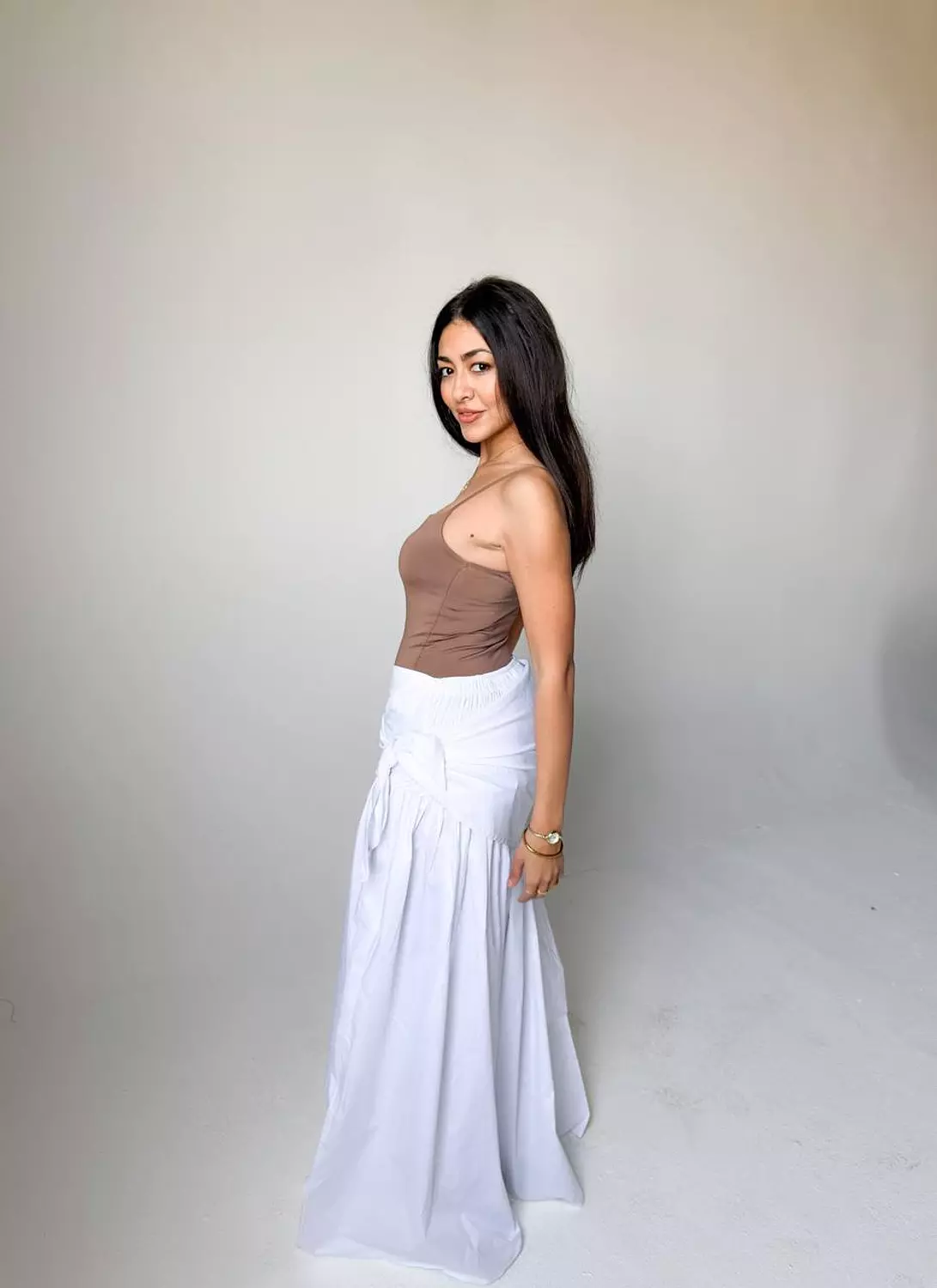 Scarf-Wrapped Skirt 8