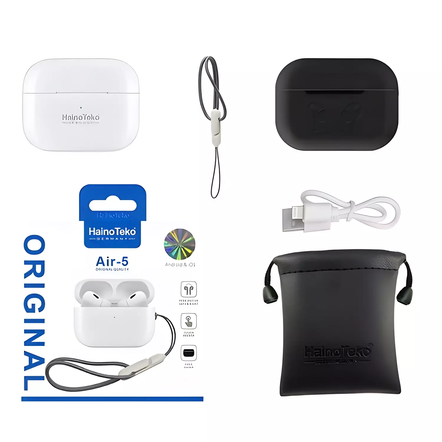Haino Teko Air-5 Original Wireless Earbuds High Quality Black 3