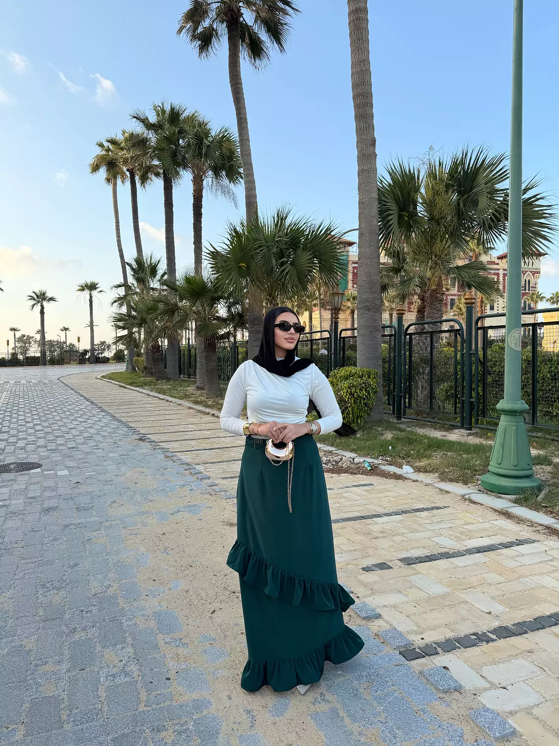 Ruffle Maxi Skirt – Elegant Modest Style hover image